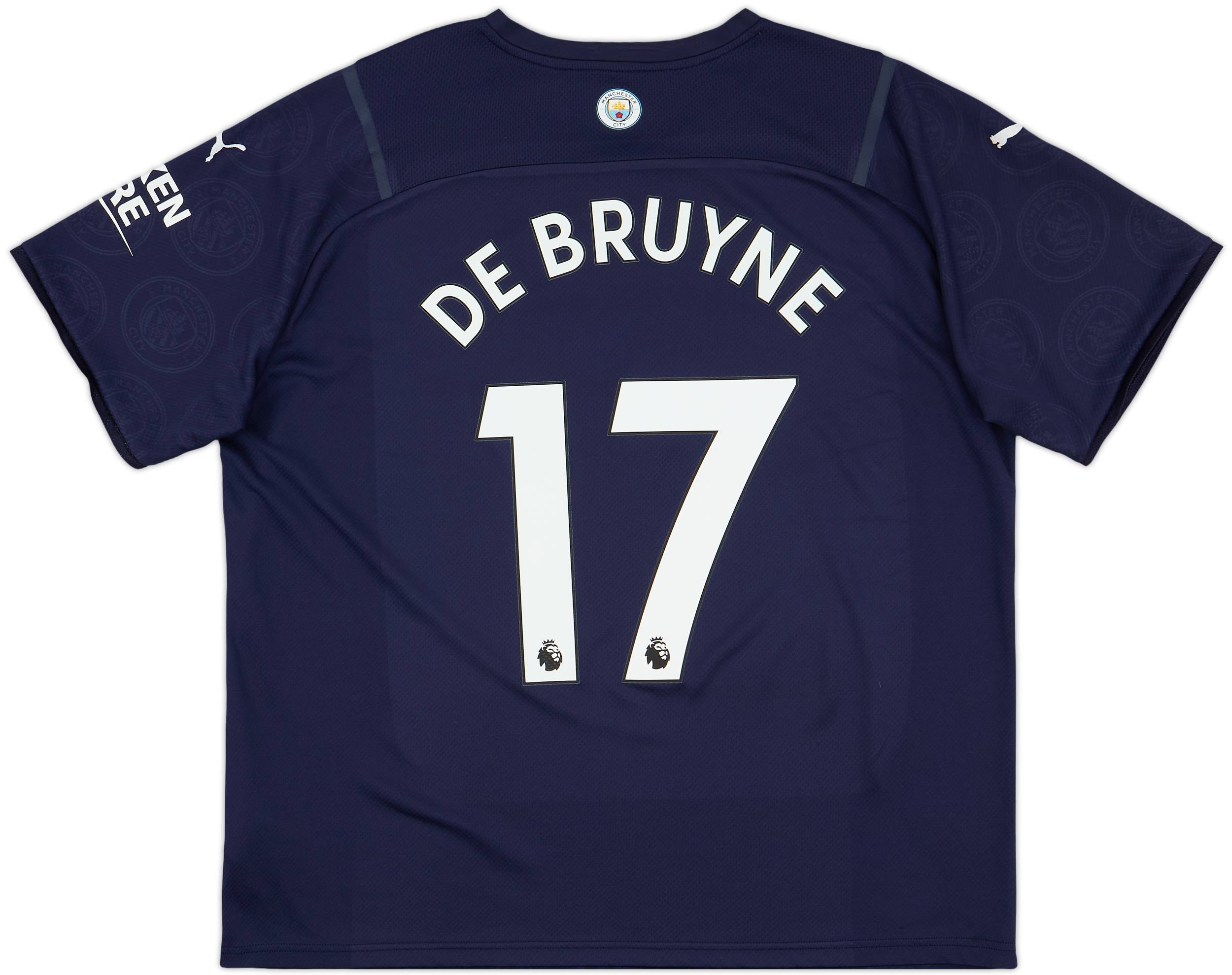 2021-22 Manchester City Third Shirt De Bruyne #17 - 8/10 - (XXL)