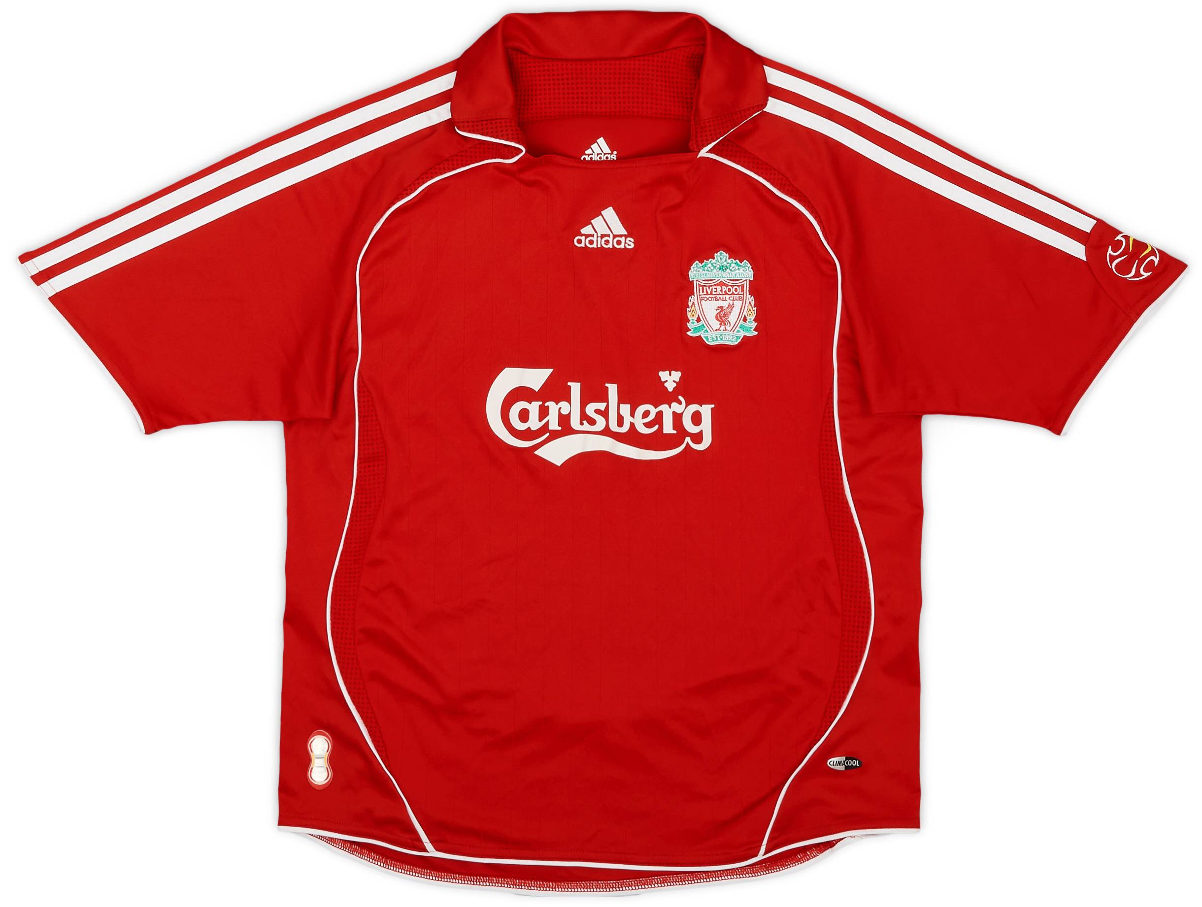 2006-08 Liverpool Home Shirt - 8/10 - (M.Boys)