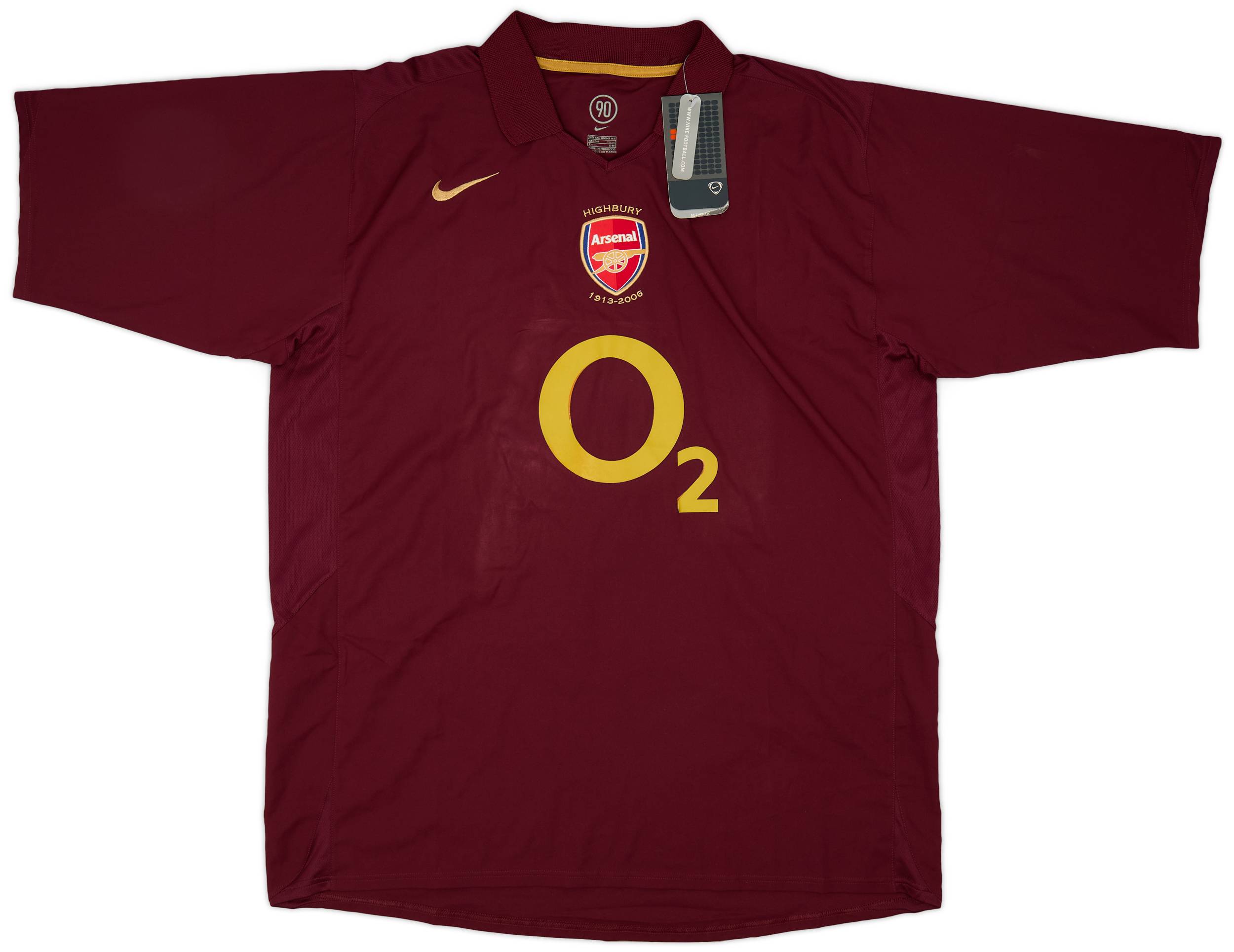 Arsenal 2005-2006 Nike Highbury Home shirt #3 COLE