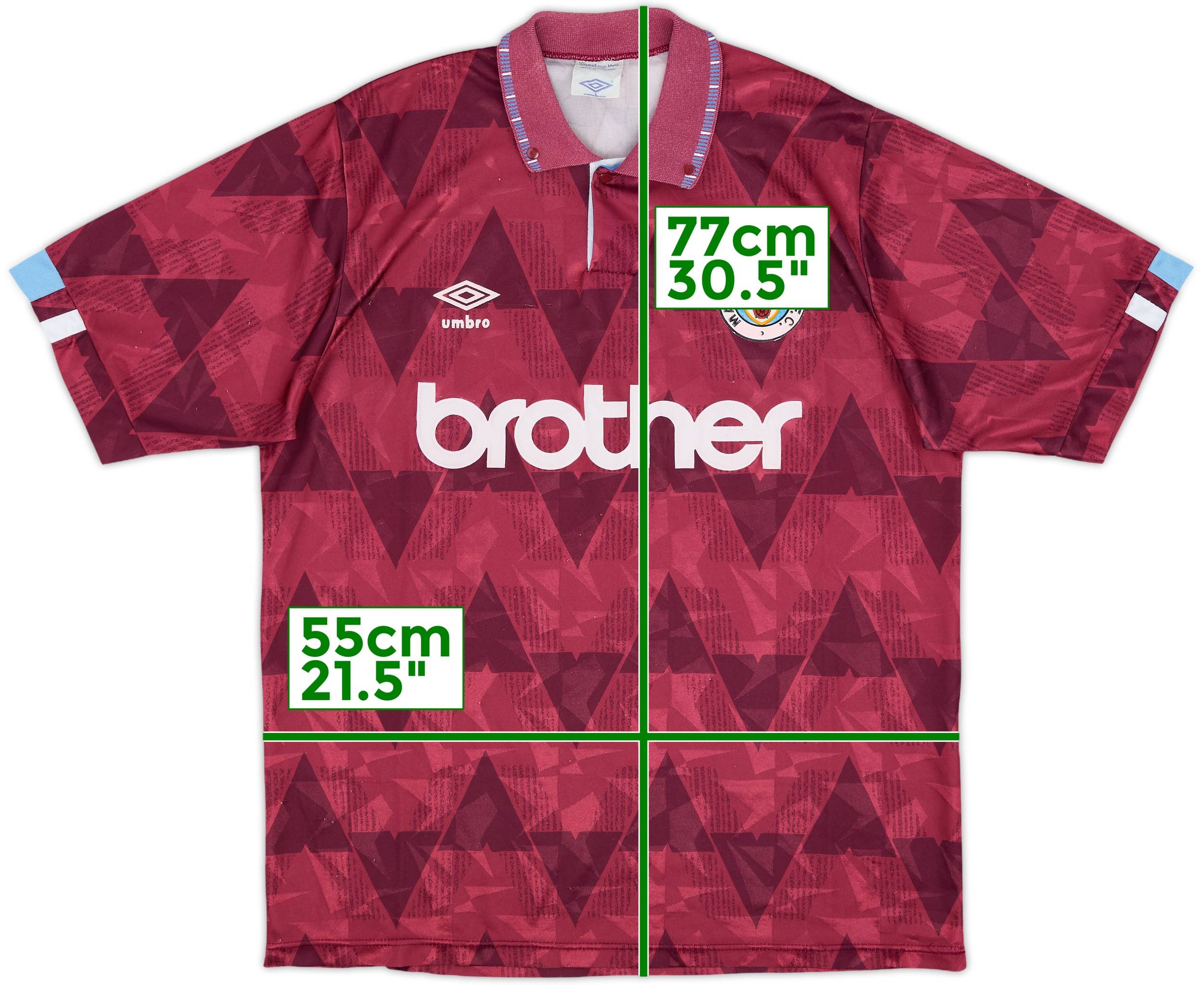 ウェア Manchester City 90/92 Away Manchester City 90/92 • Away Shirt • L/XL – Real Vintage