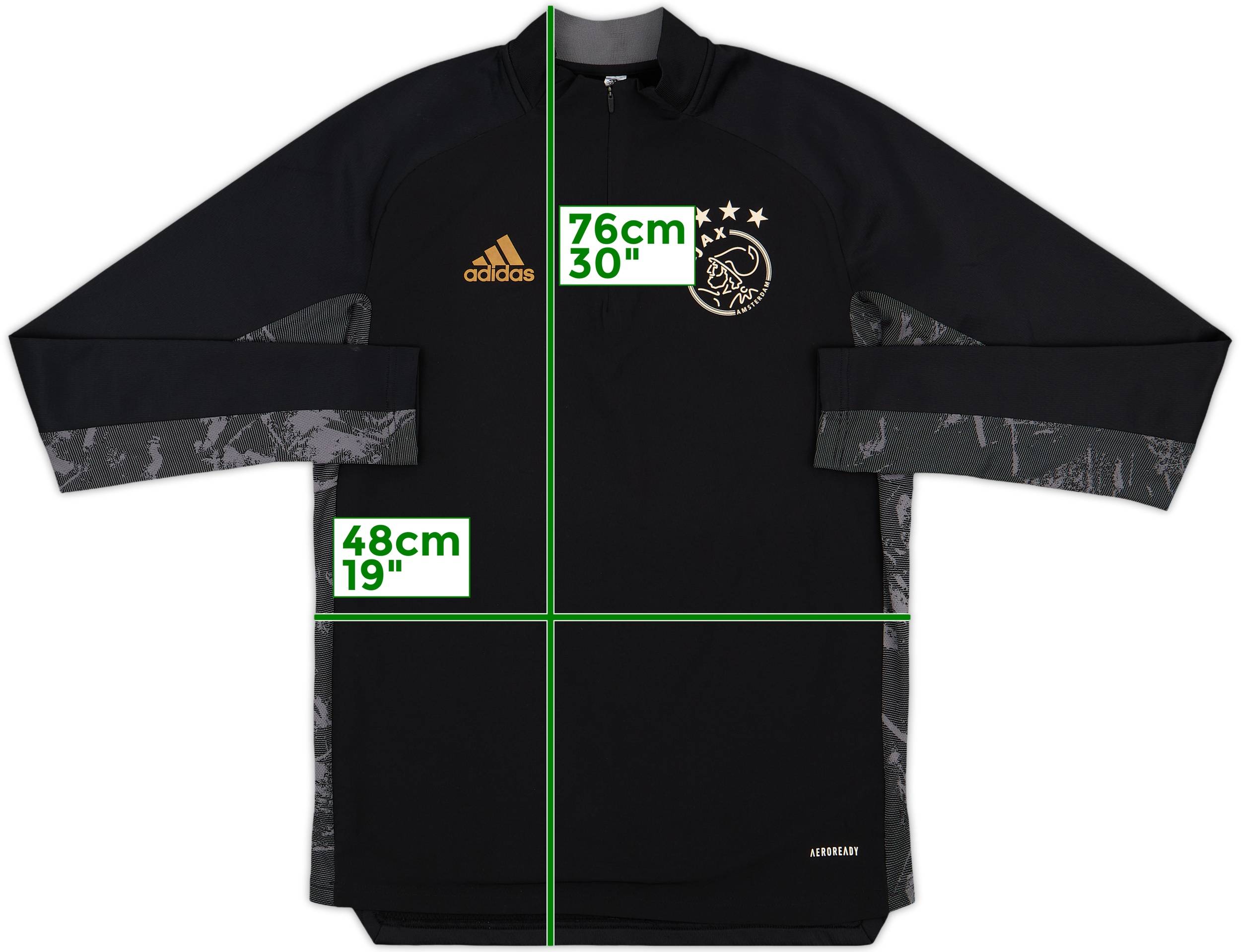 2020-21 Ajax adidas 1/4 Zip Training Top 8/10 (S)