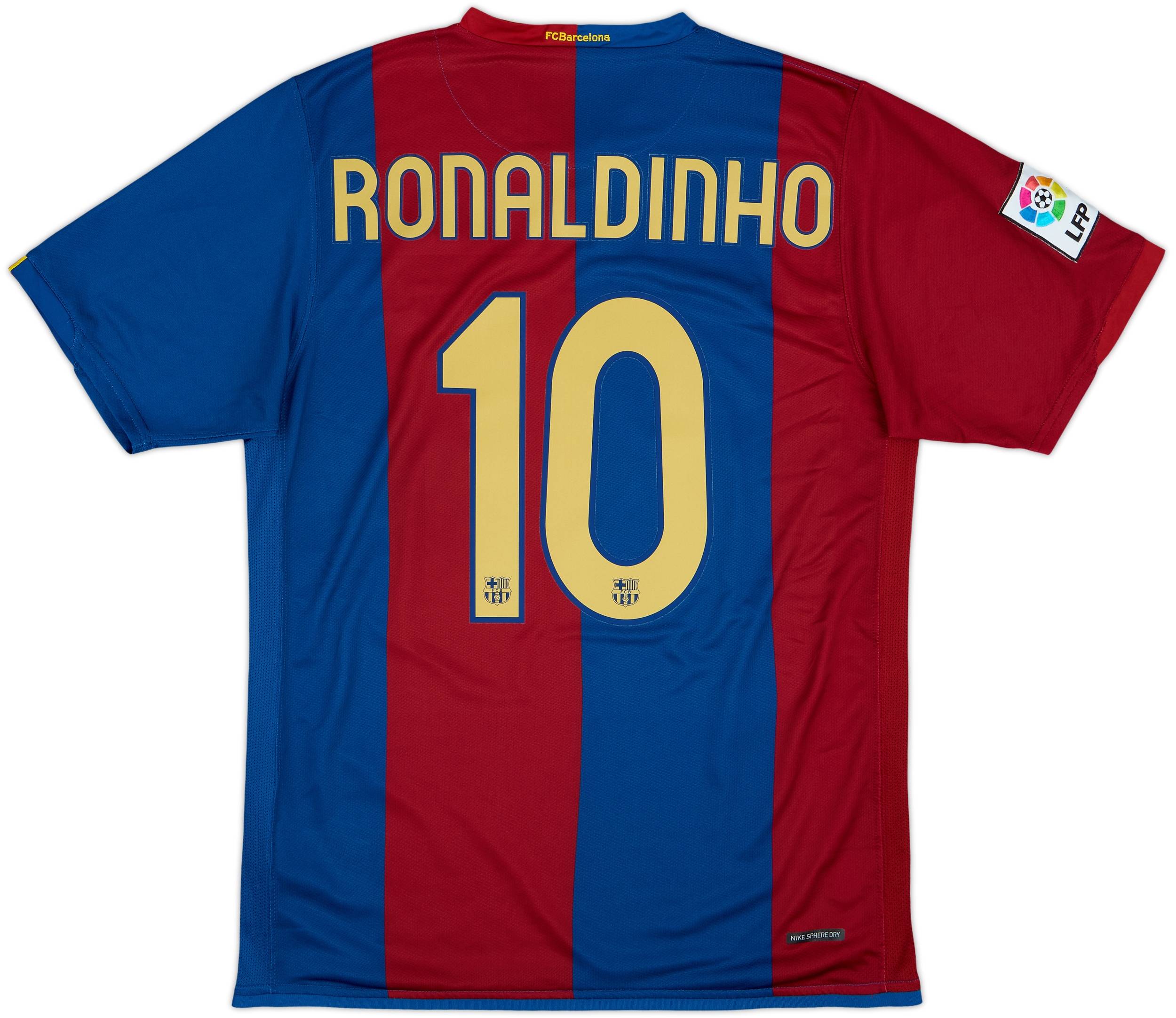 FCバルセロナ RONALDINHO 10番シャツ 2006-07 Barcelona Home Shirt Ronaldinho #10 - 9/10 - (M)