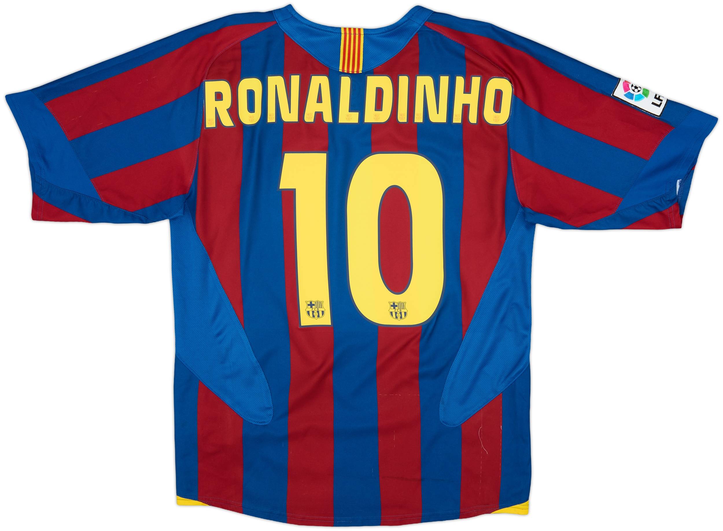 新品❗️未使用❗️FC Barcelona RONALDINHO 10番レプリカユニ 2005-06 Barcelona Home Shirt Ronaldinho #10 - 7/10 - (M)