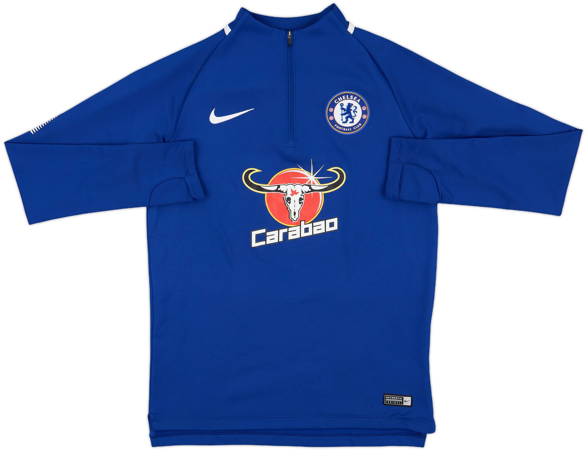 2017-18 Chelsea Nike 1/4 Zip Training Top - 8/10 - (S)