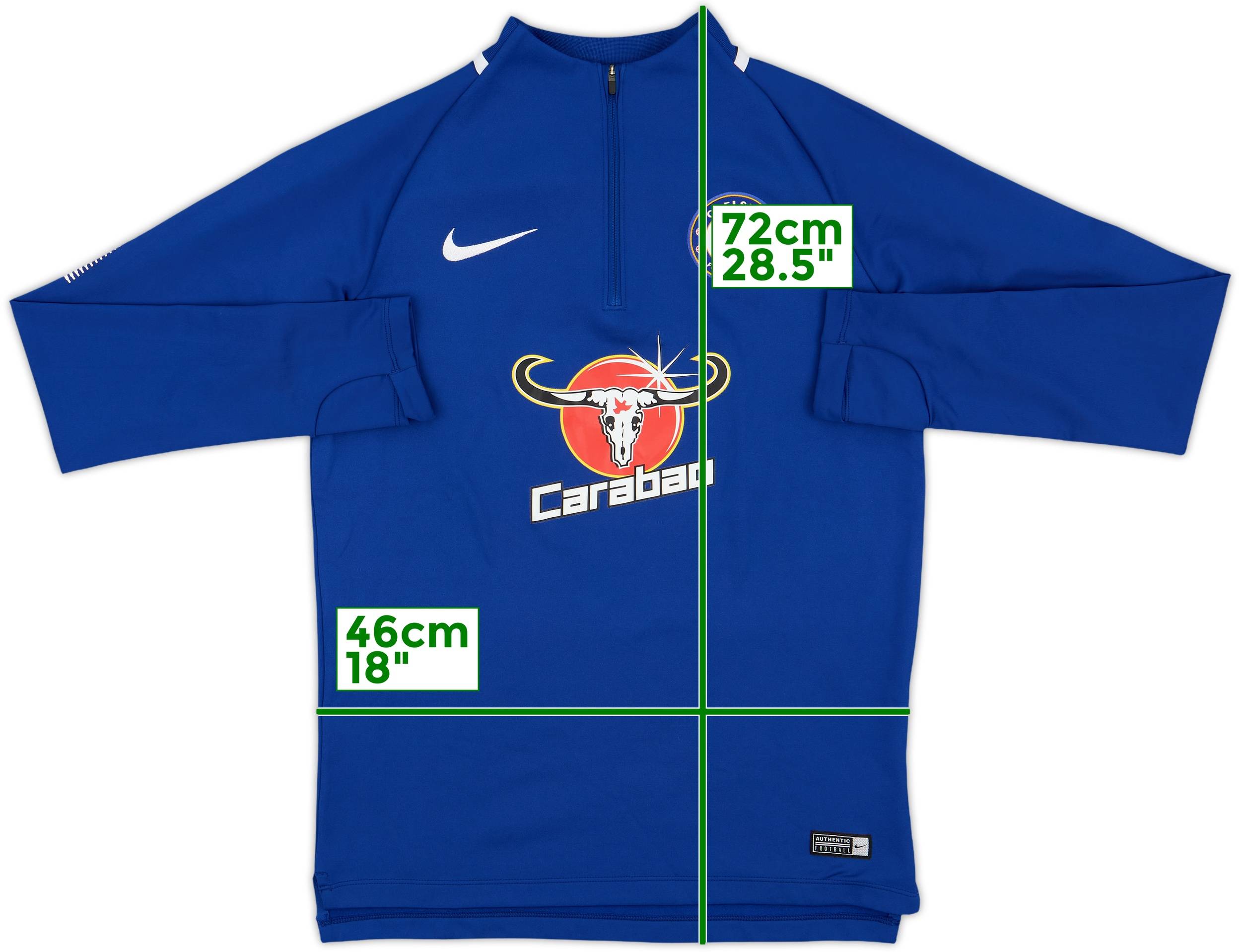 2017-18 Chelsea Nike 1/4 Zip Training Top - 8/10 - (S)