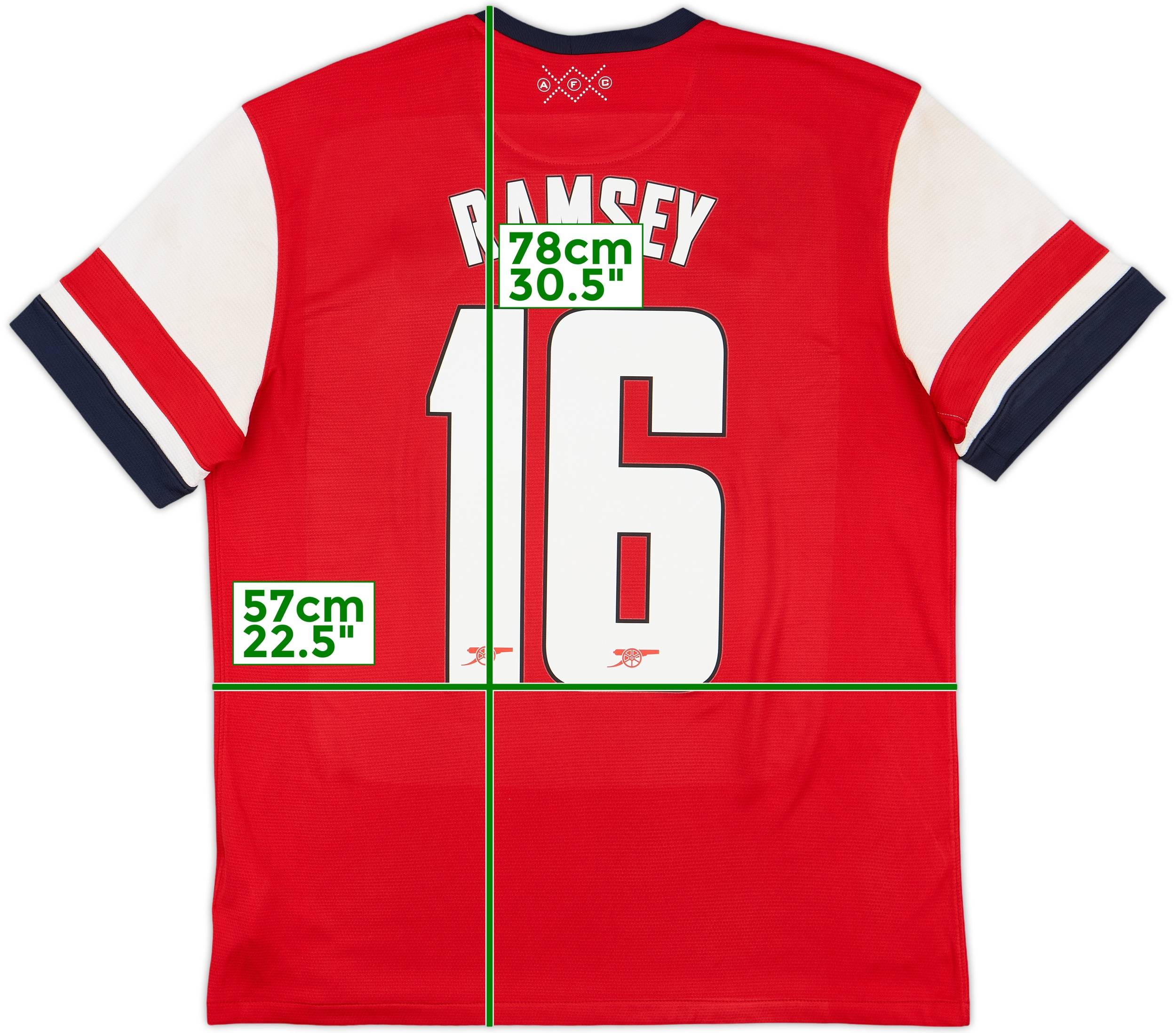 2012-14 Arsenal Home Shirt Ramsey #16 - 9/10 - (L)