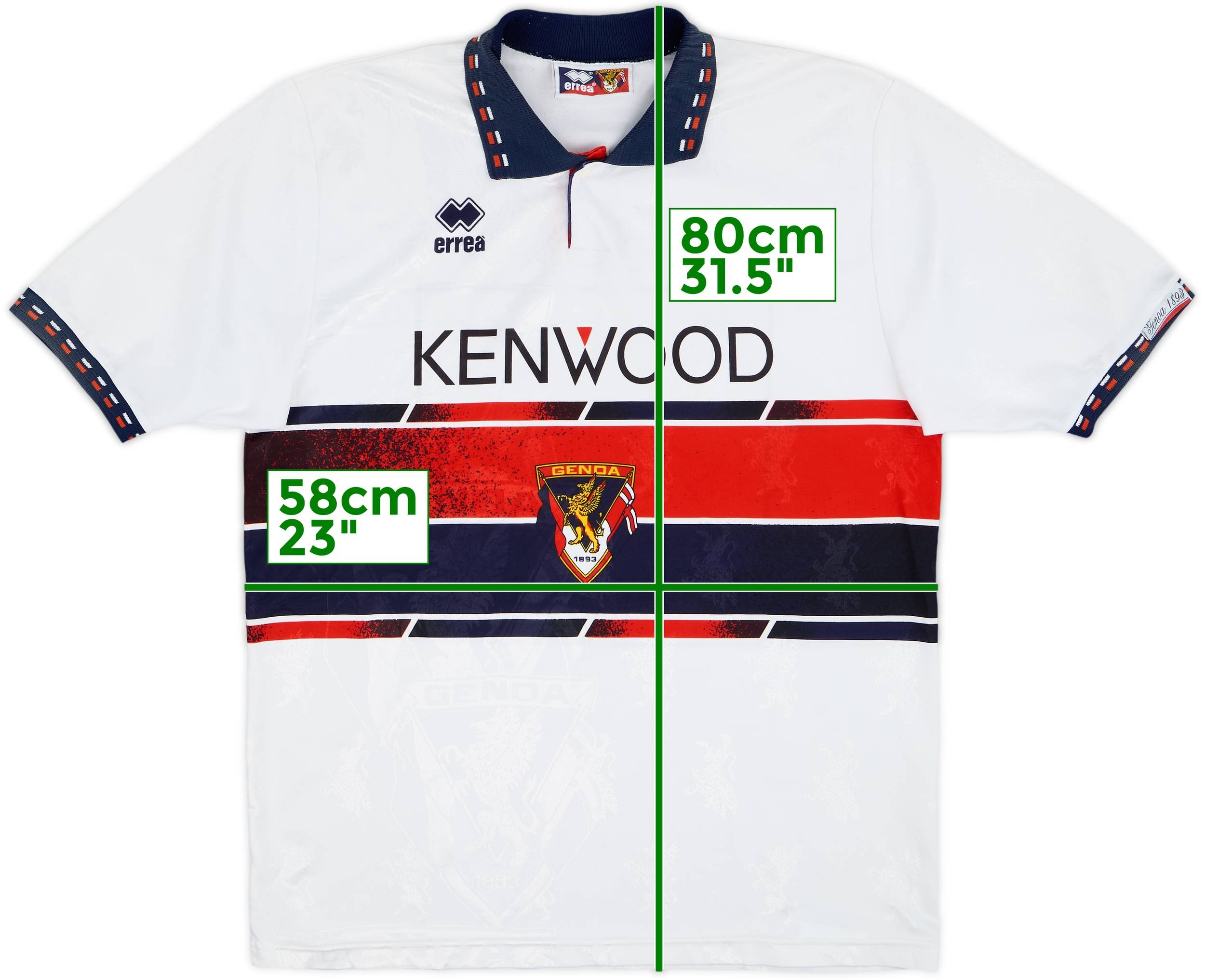 ウェア Genoa 1994 1995 XL 1994-95 Genoa Away Shirt - 9/10 - (L)