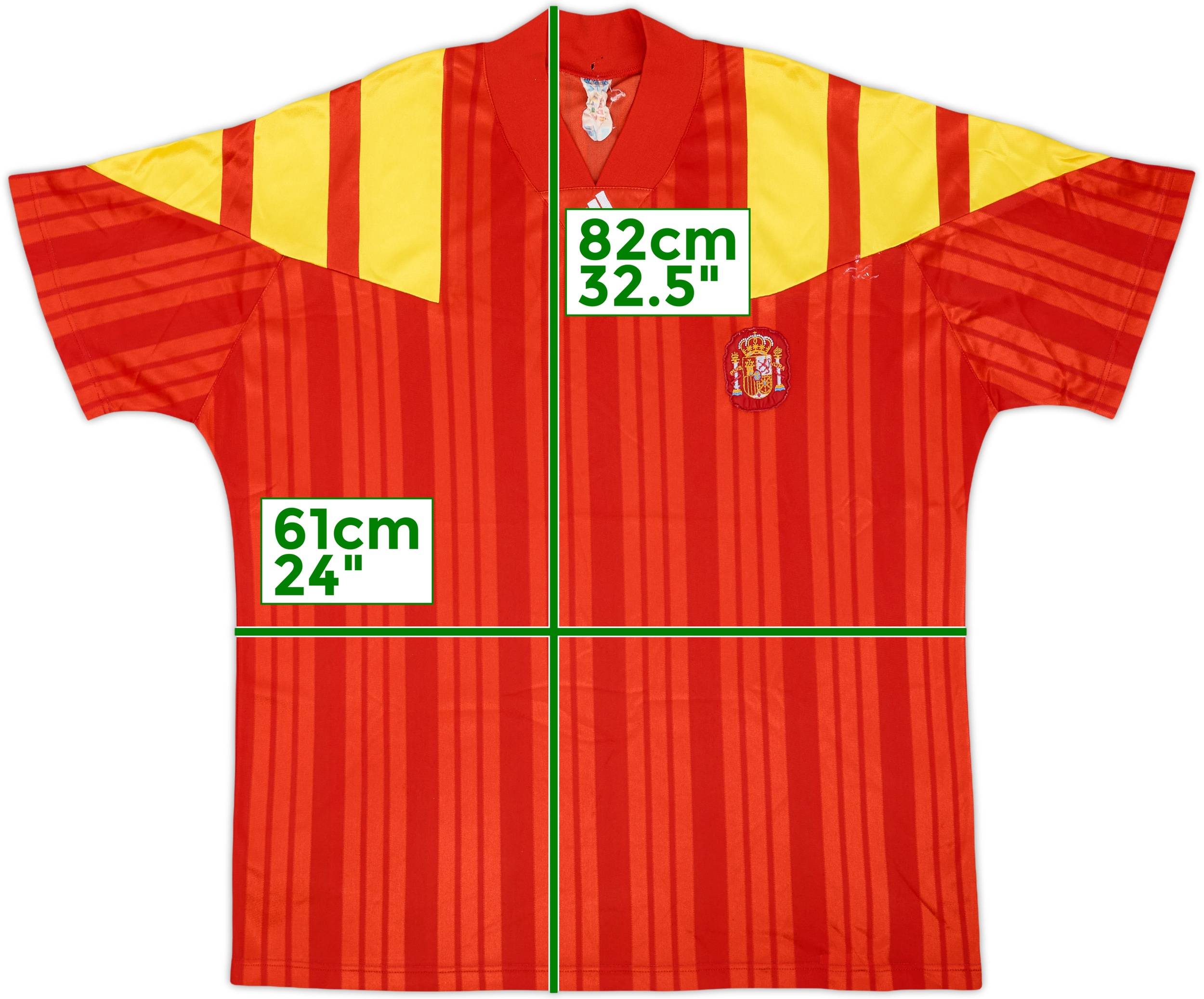 ウェア Spain 1992 93 94 1992-94 Spain Home Shirt - 5/10 - (XL)