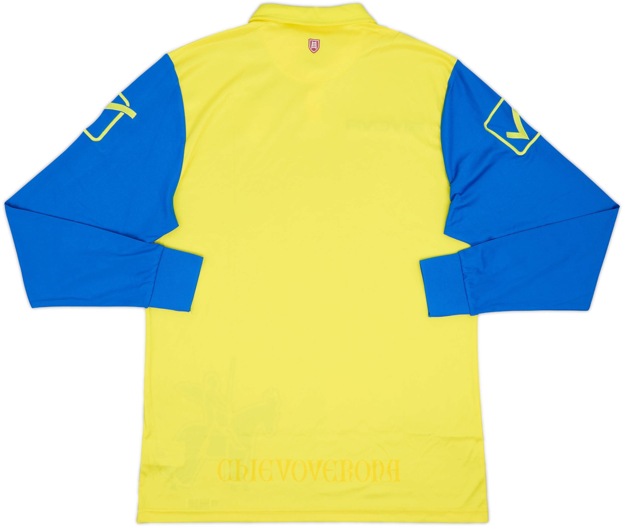 2014-15 Chievo Verona Home L/S Shirt - 8/10 - (L)