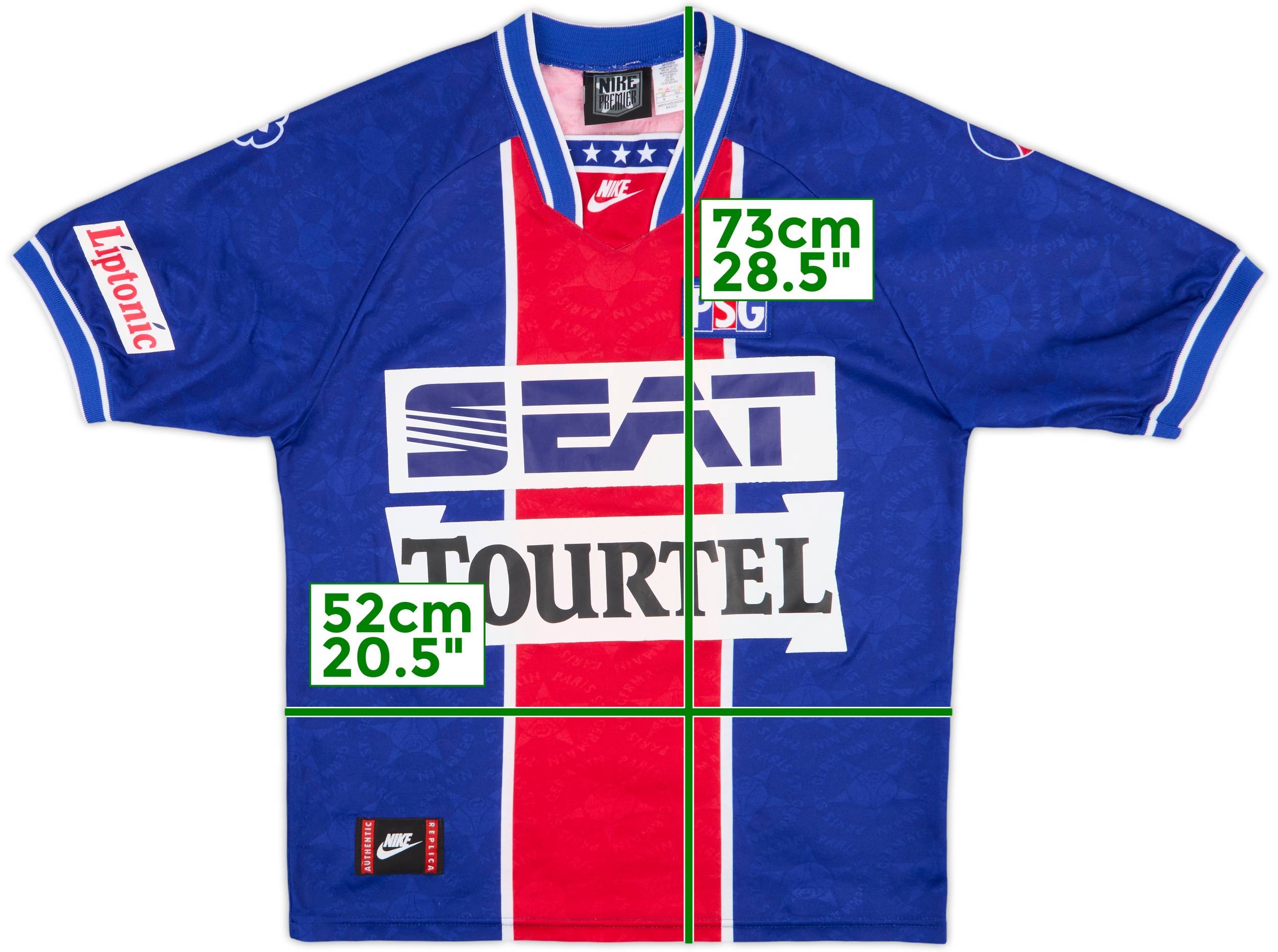 ウェア Nike paris saint germain psg 94-95 Paris Saint-Germain Home football shirt 1994 Soccer Nike