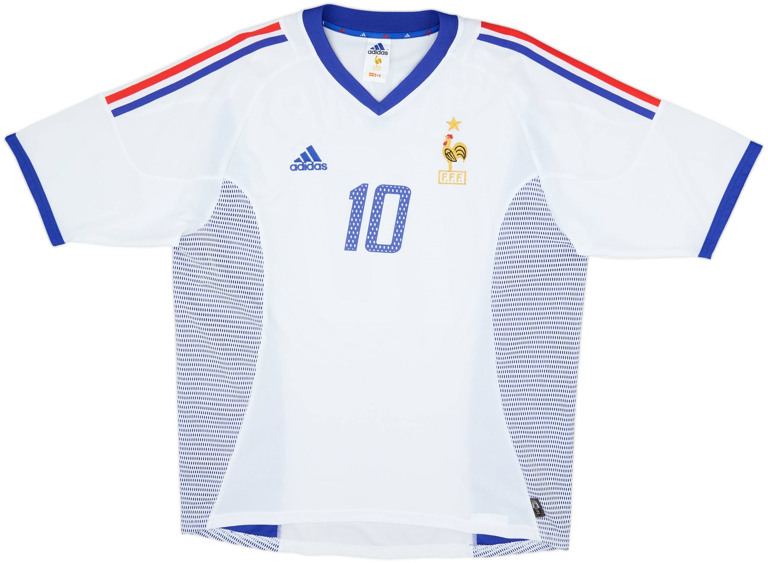 2002-04 France Away Shirt Zidane #10 - 9/10 - (L)