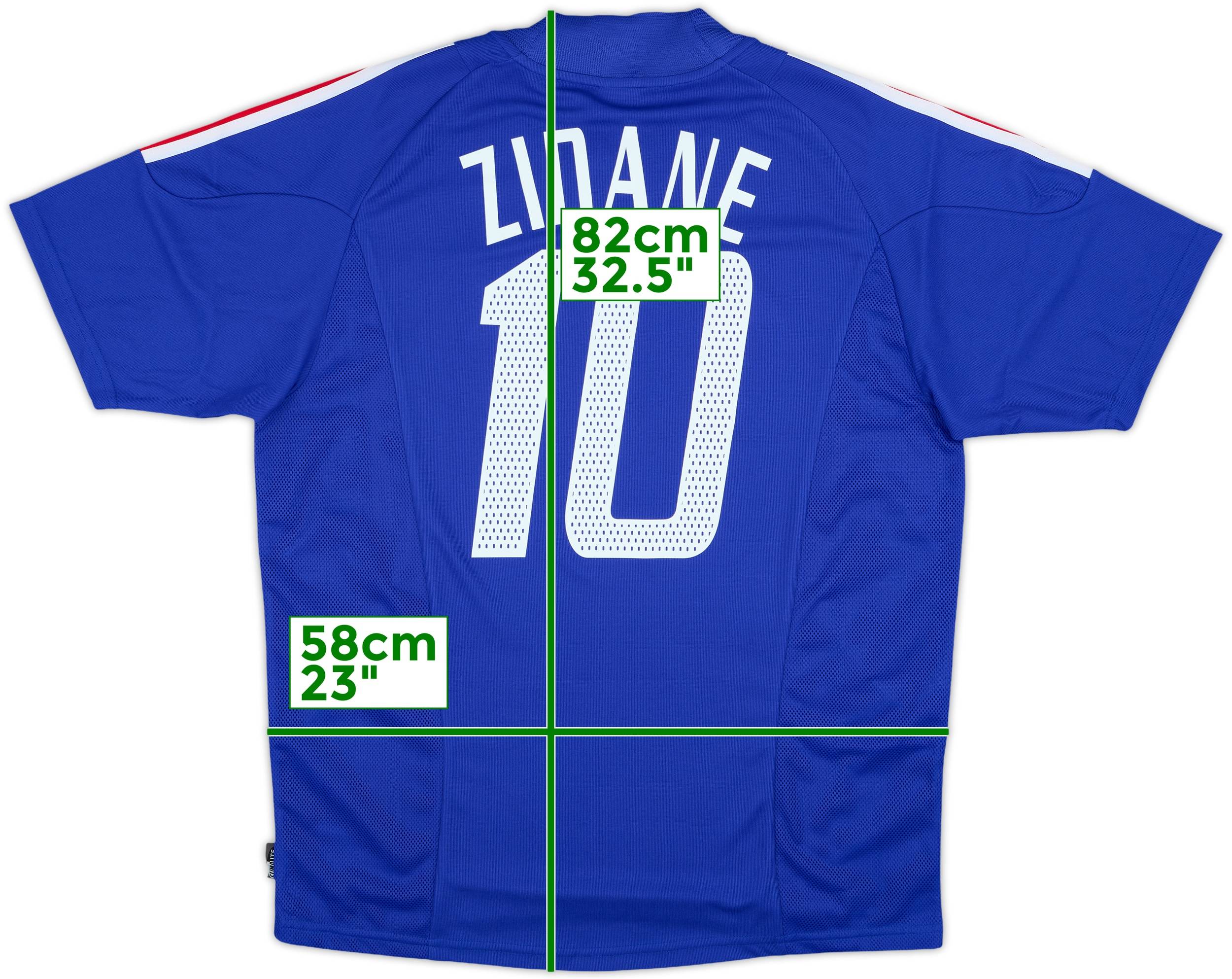 2002-04 France Home Shirt Zidane #10 (M)