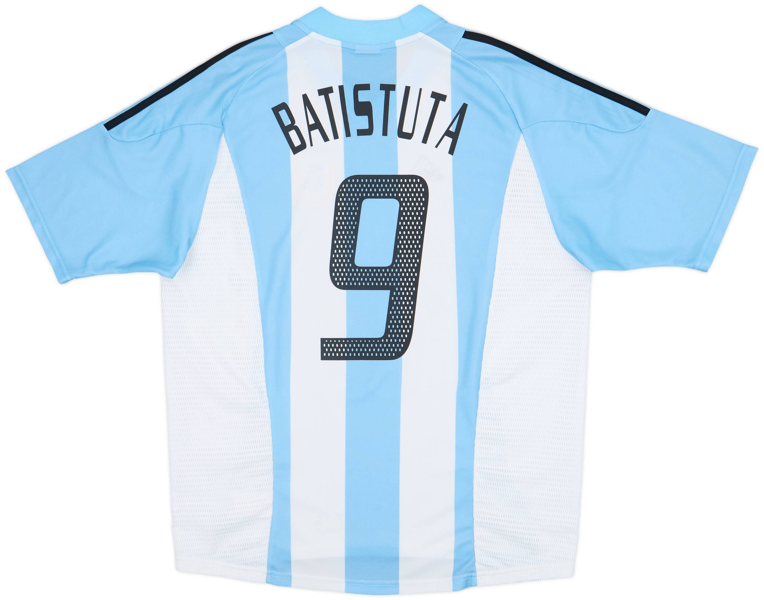 2002-04 Argentina Home Shirt Batistuta #9 - 9/10 - (L)