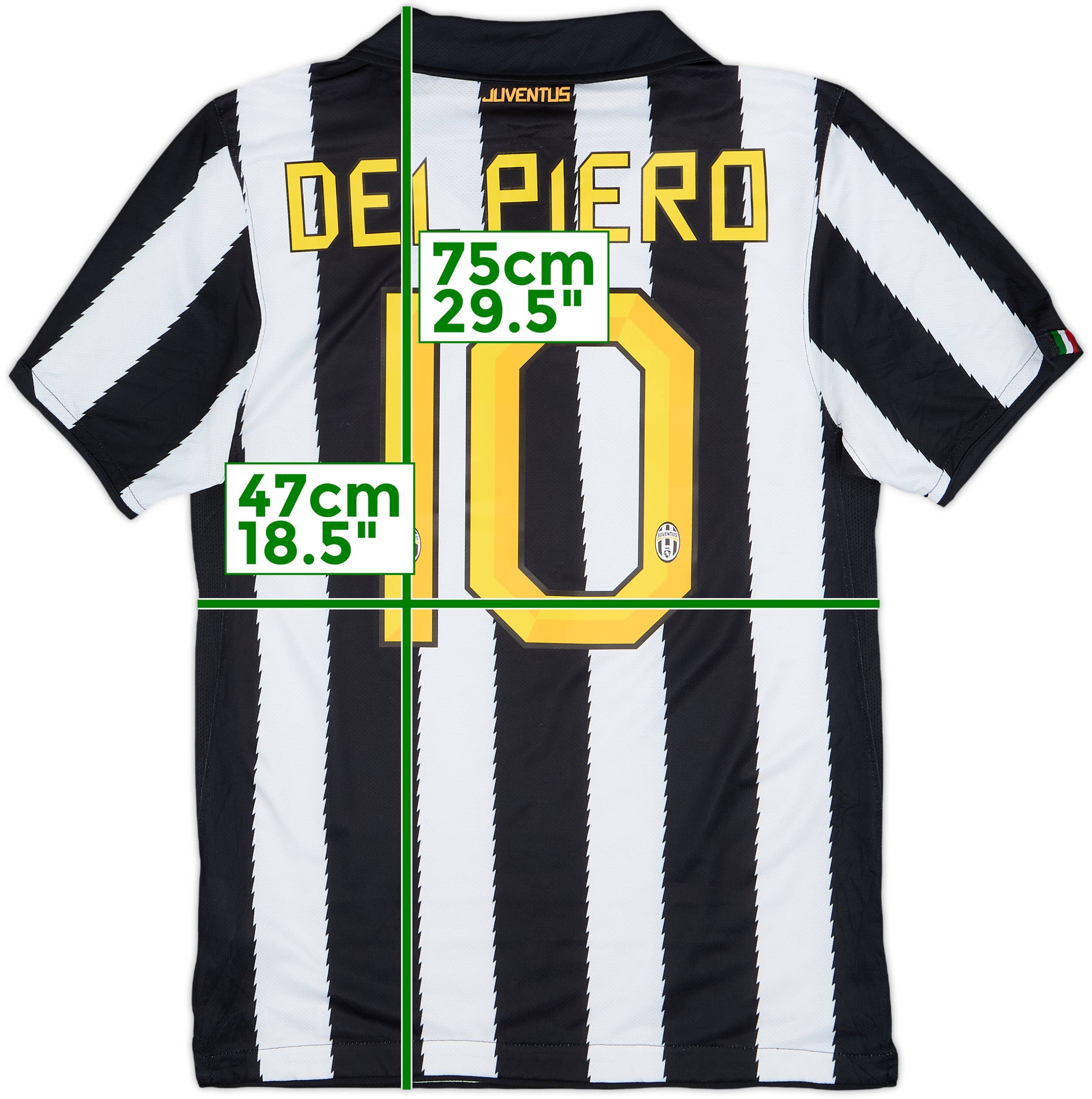 Juventus DEL PIERO 10番シャツ 2001-02 Juventus CL Home Shirt Del Piero #10 - 8/10 - (L)