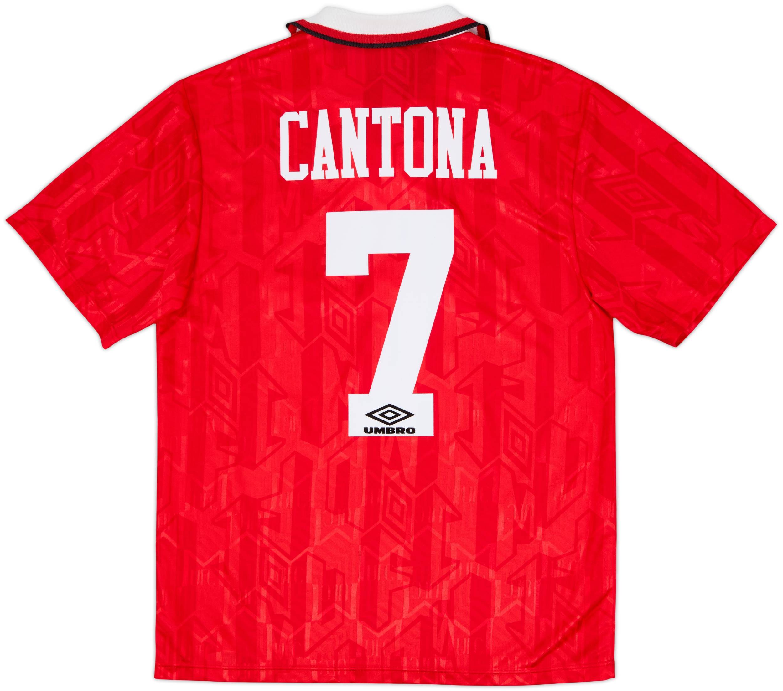 1992-94 Manchester United Home Shirt Cantona #7 - 9/10 - (M)