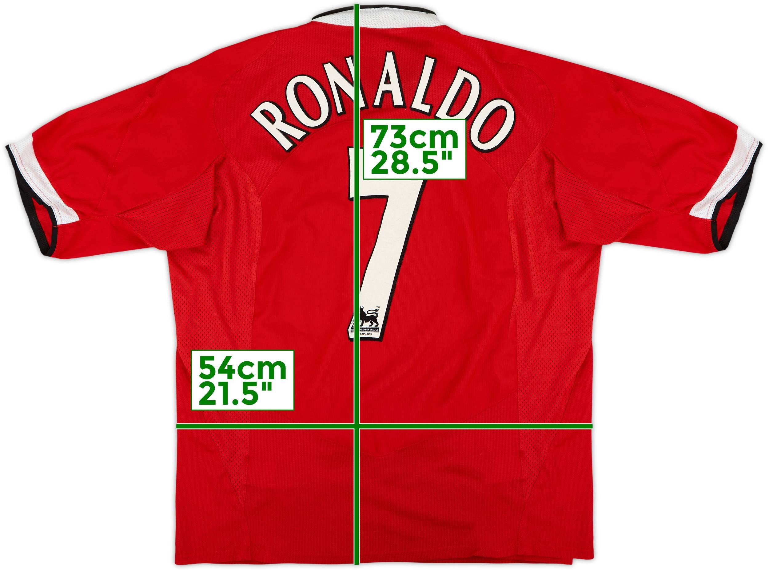 2004-06 Manchester United Home Shirt Ronaldo #7 - 8/10 - (L)