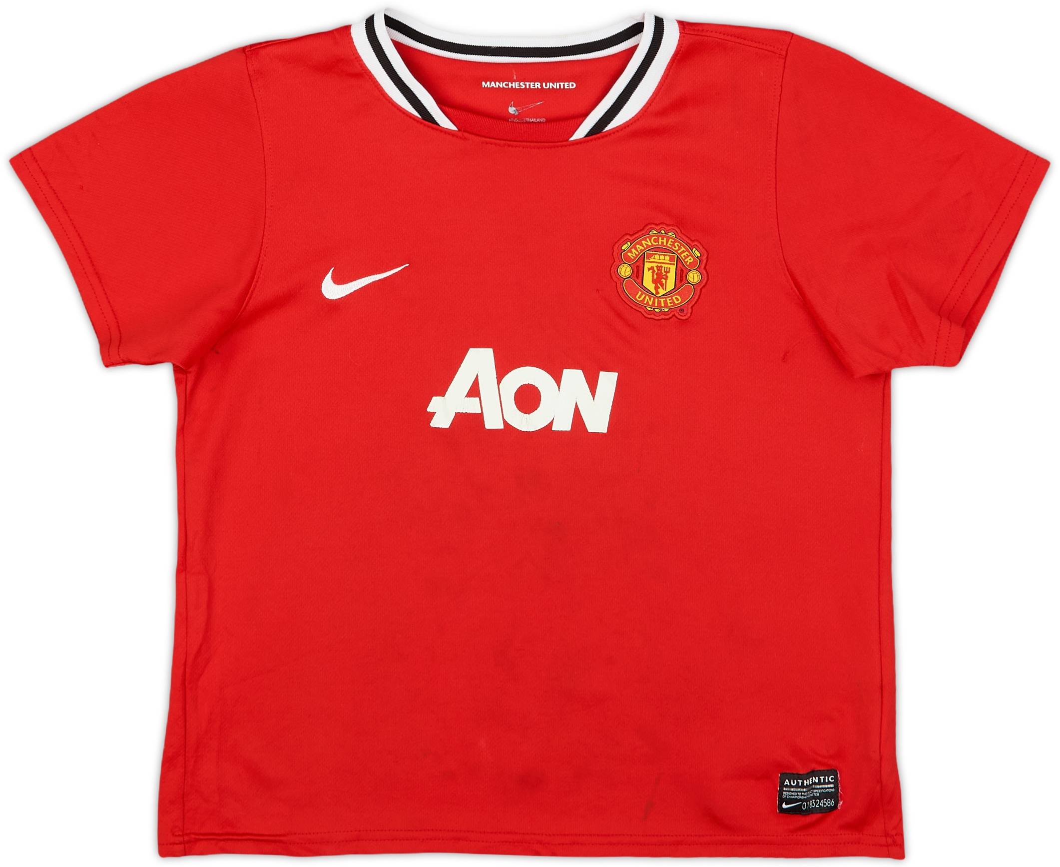 2011-12 Manchester United Home Shirt J.S.Park #13 - 6/10