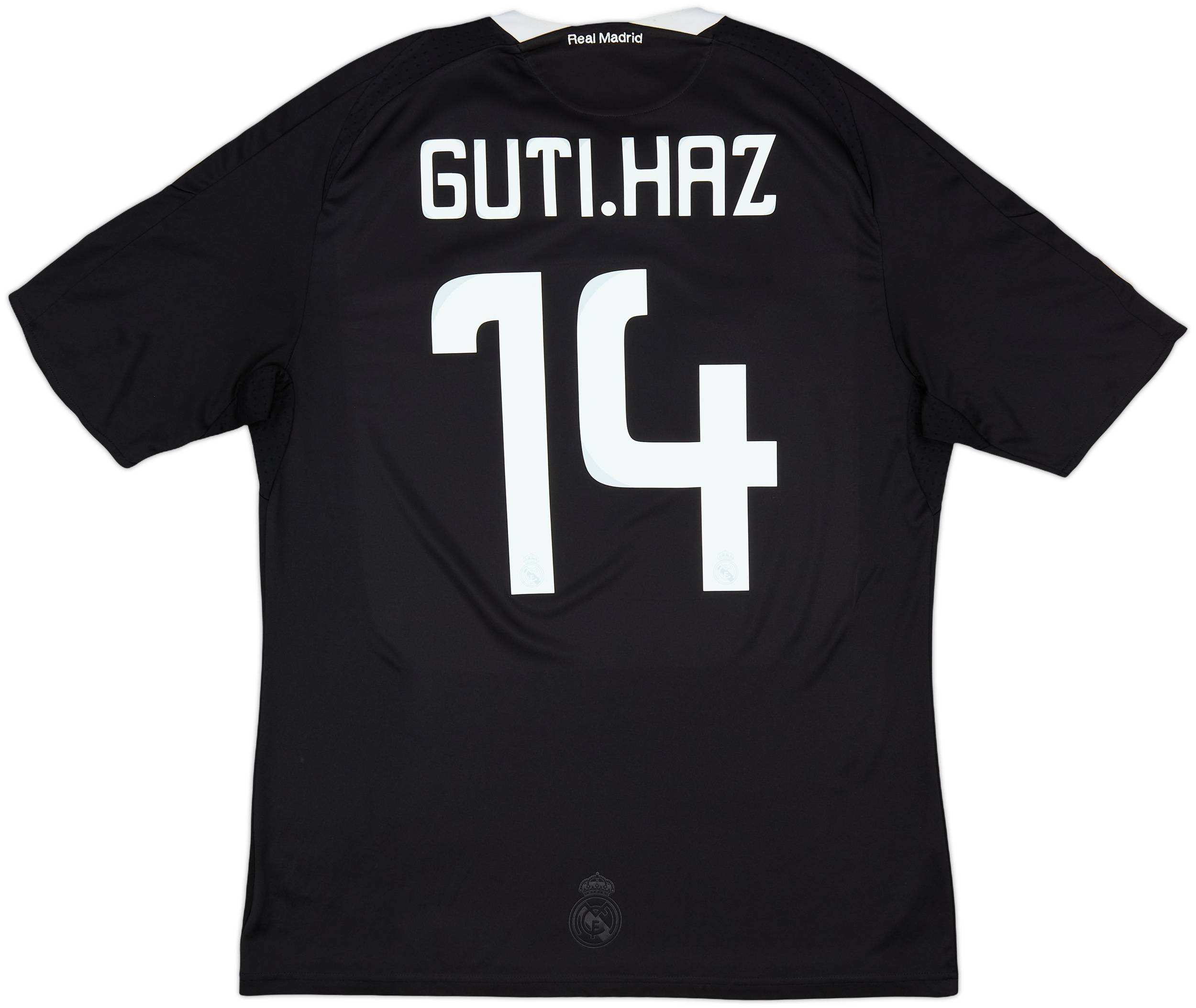 2008-09 Real Madrid CL Third Shirt Guti. Haz #14 - 6/10 - (L)