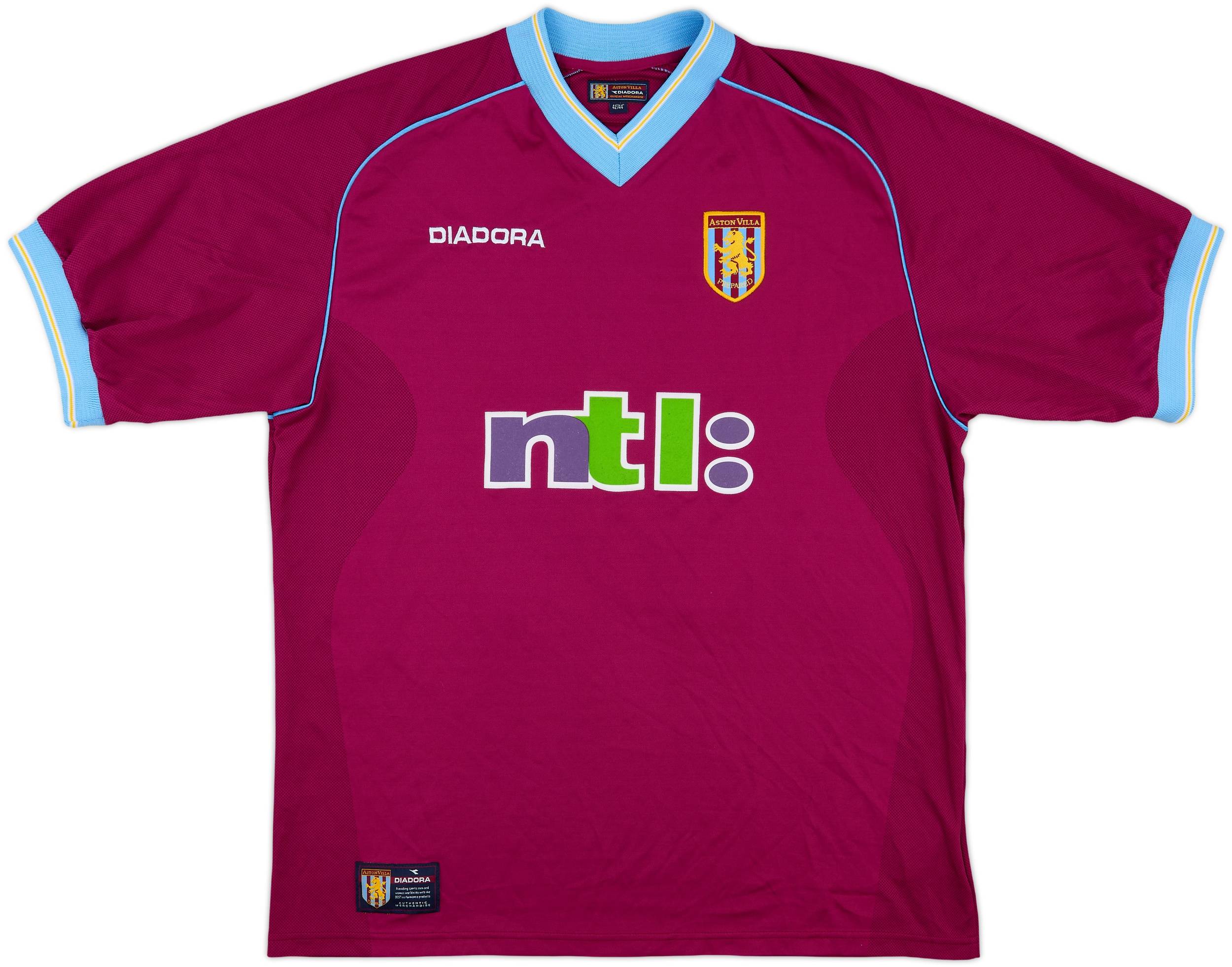 2001-02 Aston Villa Home Shirt Ginola #14 - 8/10 - (L)