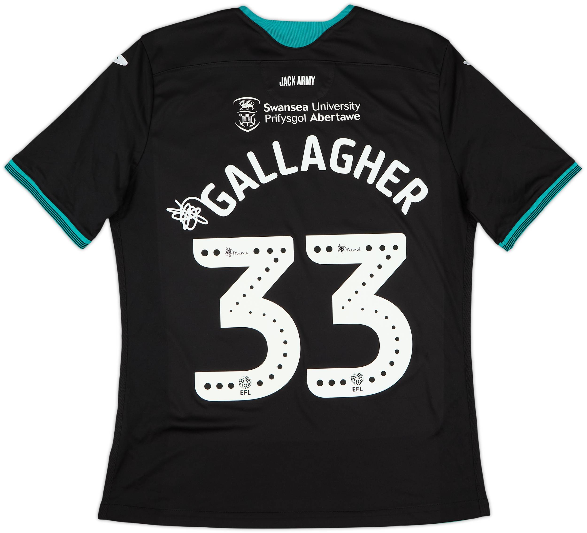 West Ham Tiw Shirt 2019-20 Swansea Away Shirt Gallagher #33 10/10 (L)