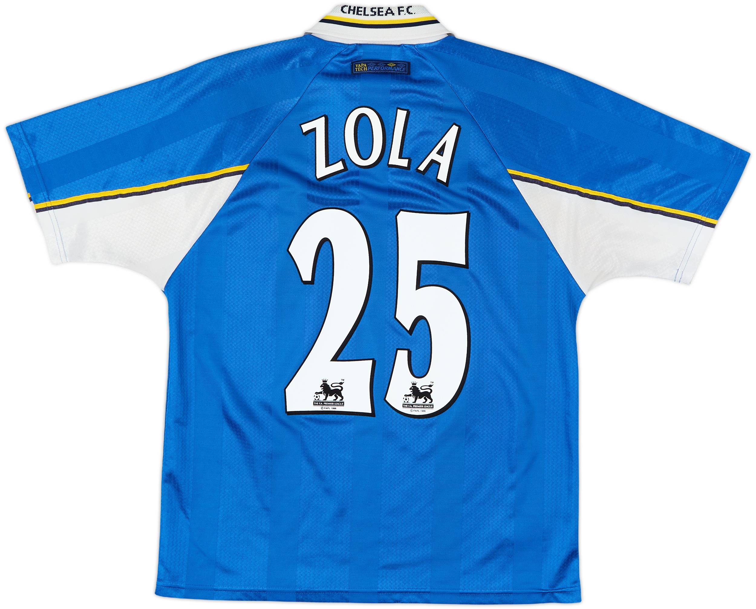 CHELSEA FC UMBRO シャツ ZOLA 25 Vintage Umbro Chelsea Fc Long Sleeve Jersey Zola #25 1996