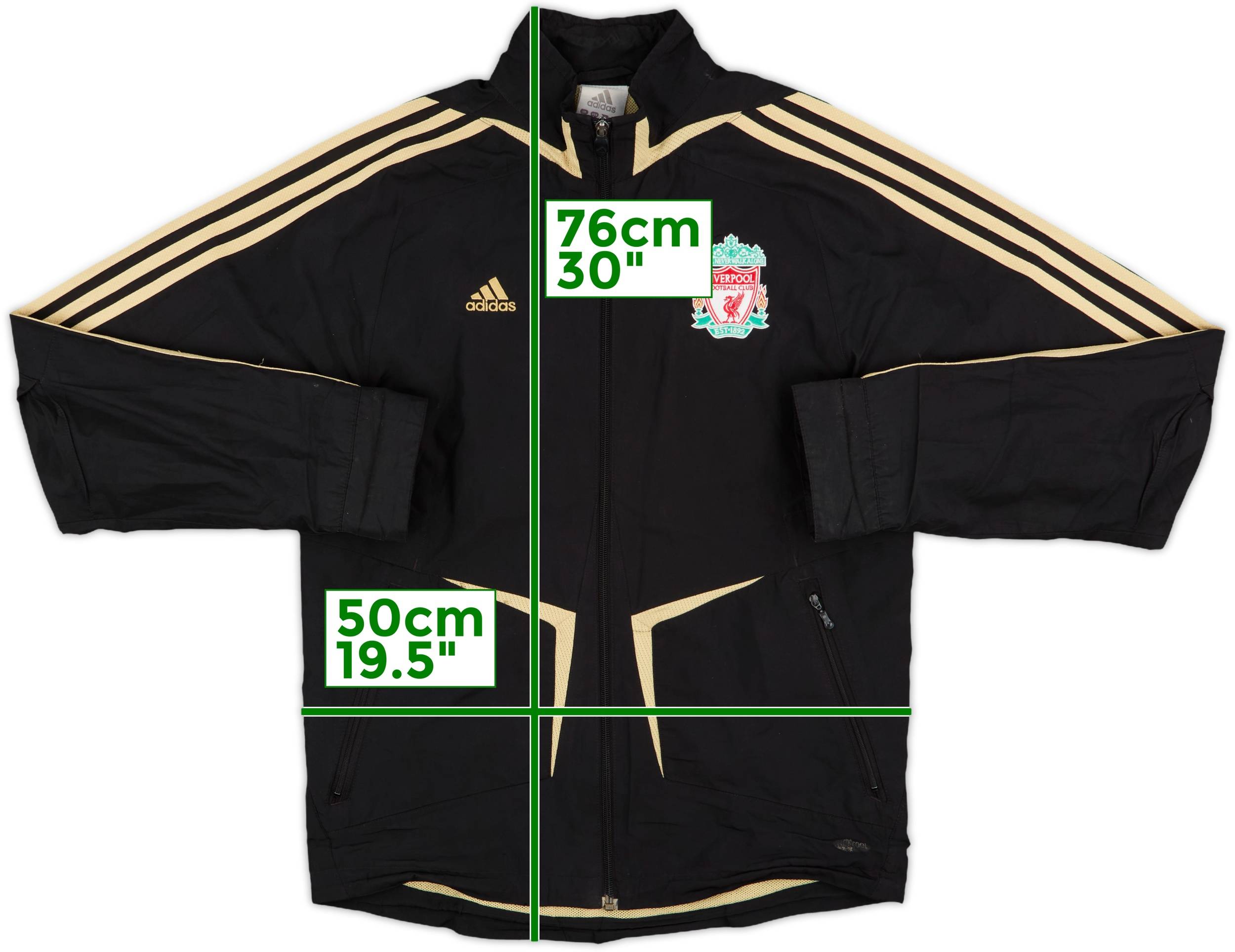 英世 2008-09 Liverpool adidas Track Jacket - 7/10 - (M)