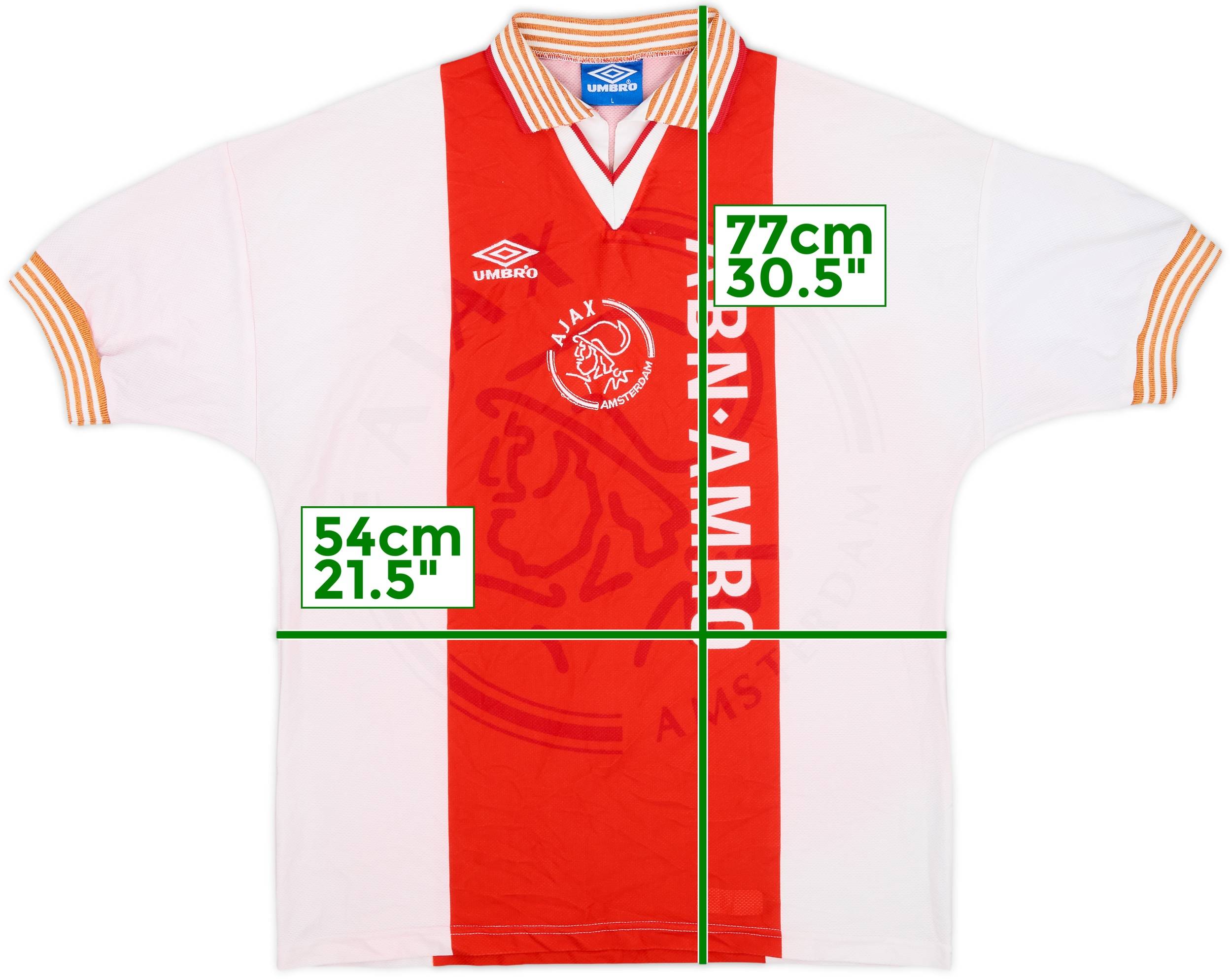 【正規品・超希少】95-96 アヤックス（Ajax）Umbro ホーム L 1995-96 Ajax Home Shirt - 4/10 - (L)