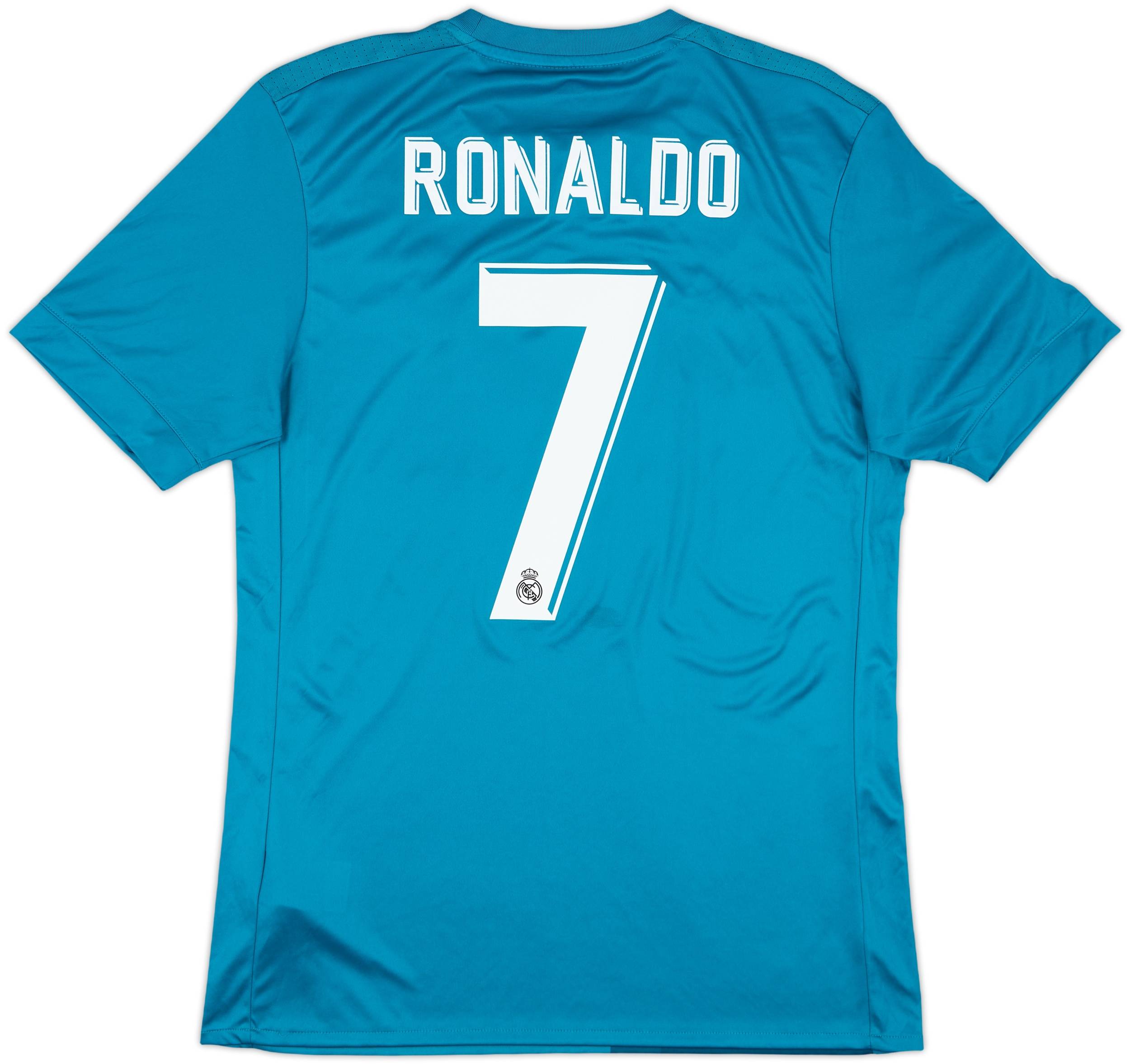 Real Madrid Ronaldo 7 シャツ Cristiano Ronaldo #7 2017-2018 Real Madrid Home Jersey UCL