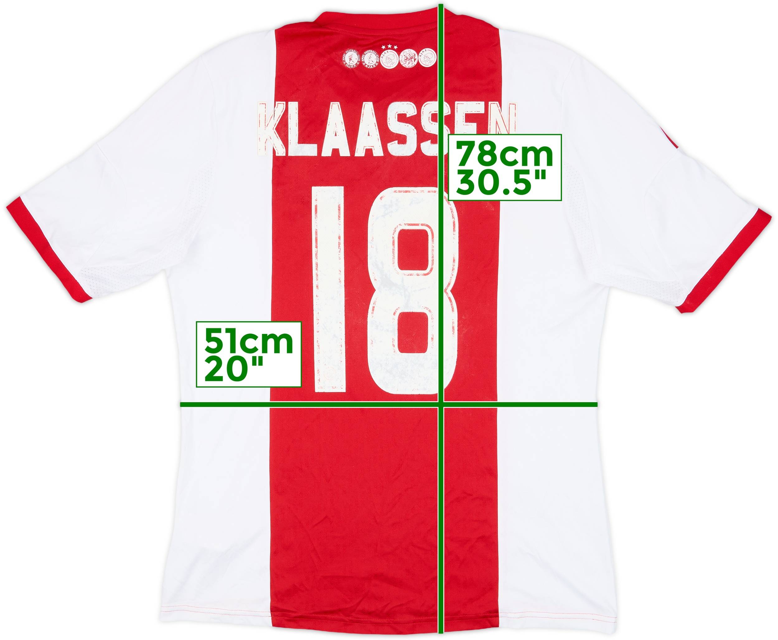 2013-14 Ajax Home Shirt Klaassen #18 - 5/10 - (L)