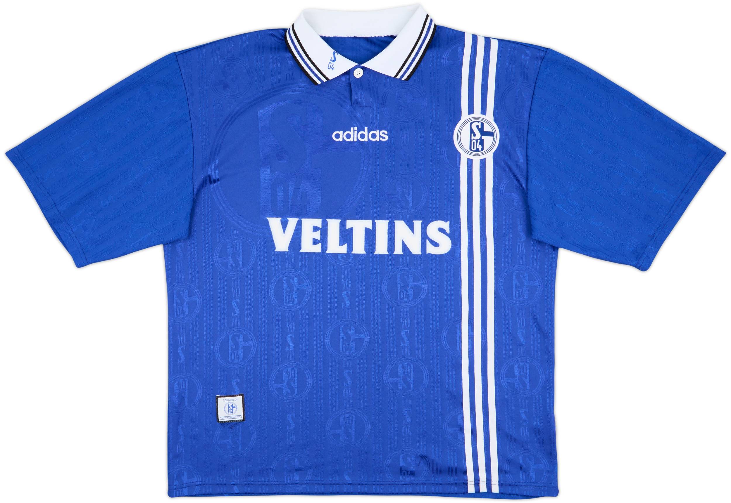 1997-98 Schalke Home Shirt Wilmots #24 - 8/10 - (XXL)