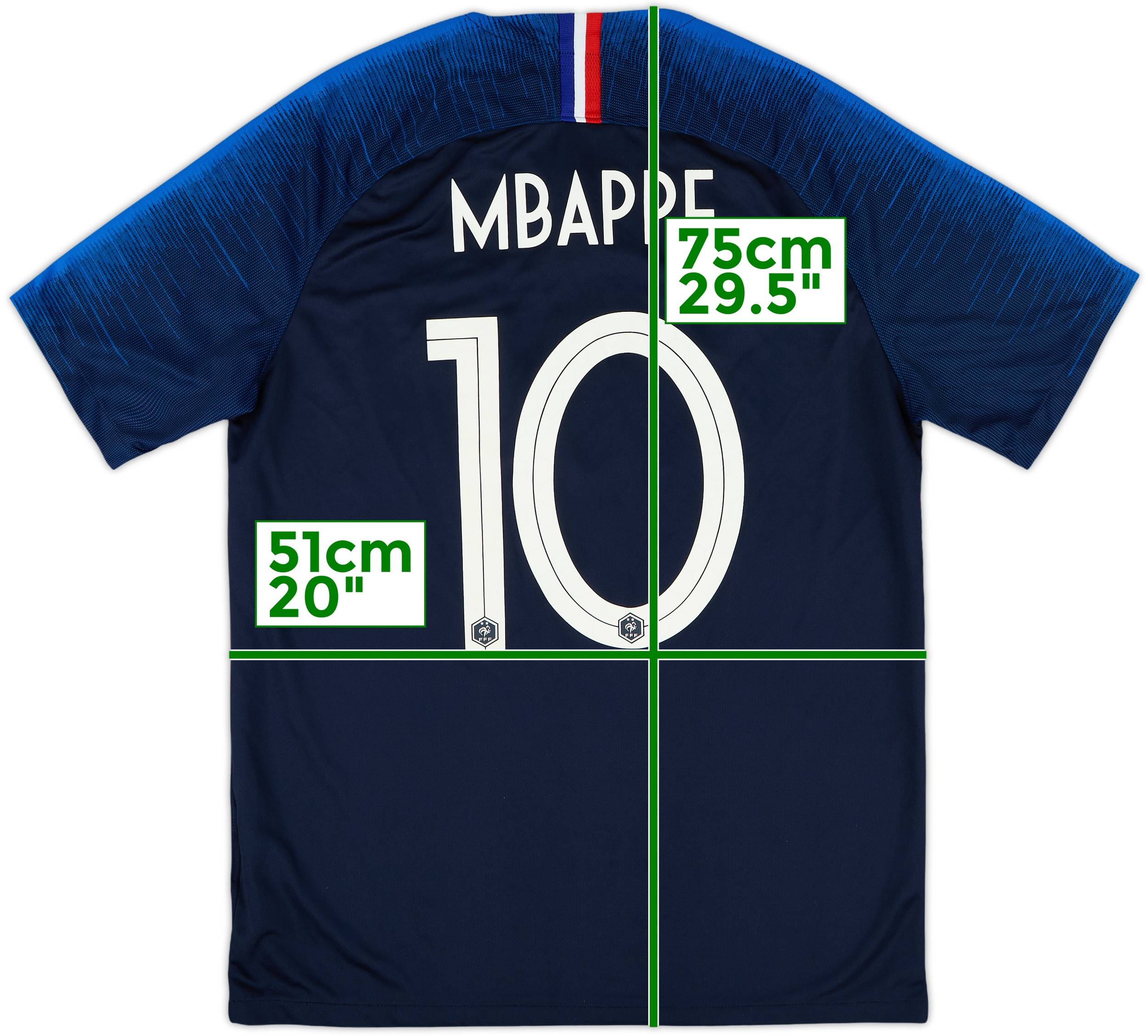 2018 France Home Shirt Mbappe #10 - 9/10 - (L)