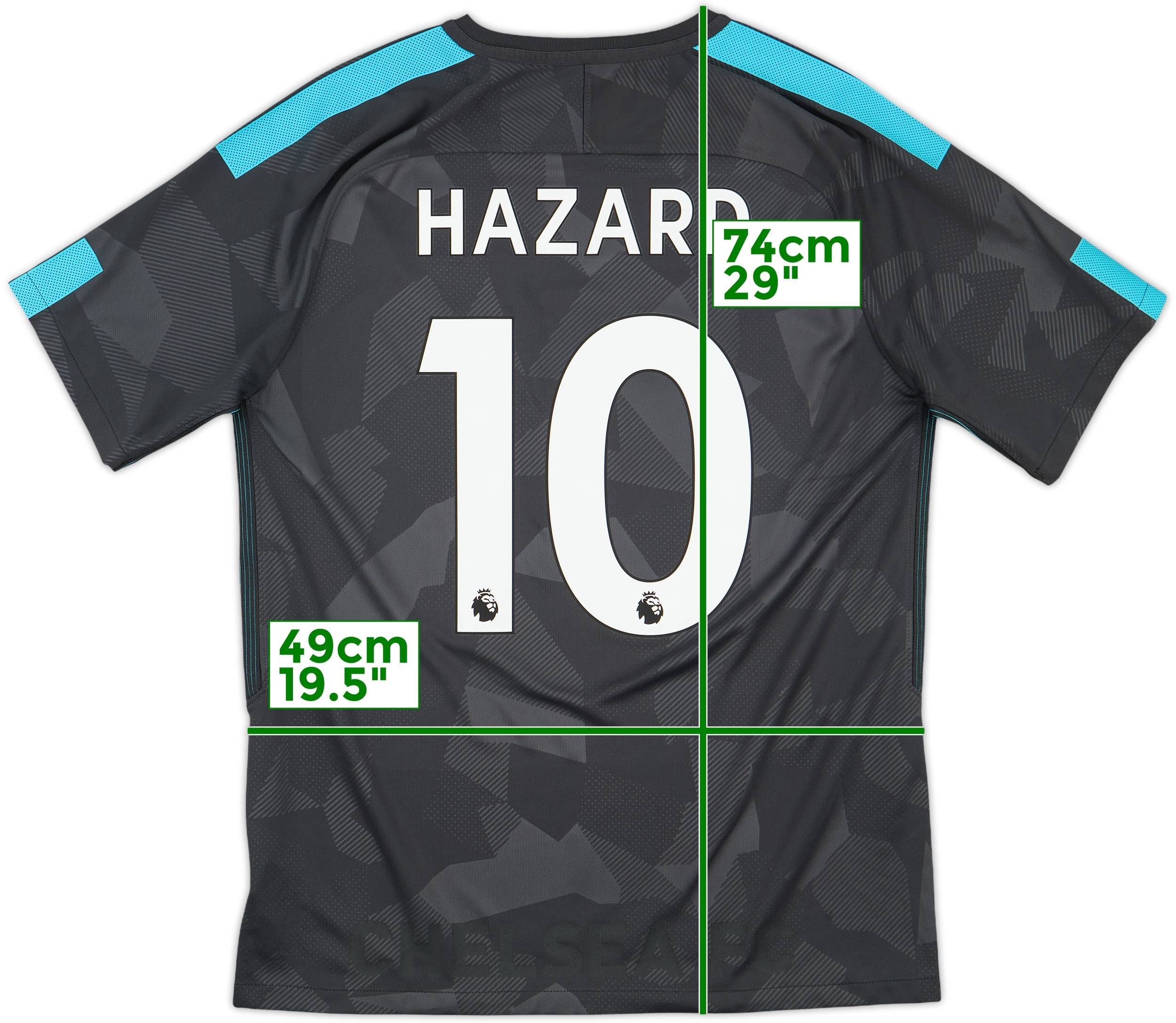 2017-18 Chelsea Third Shirt Hazard #10 - 8/10 - (M)