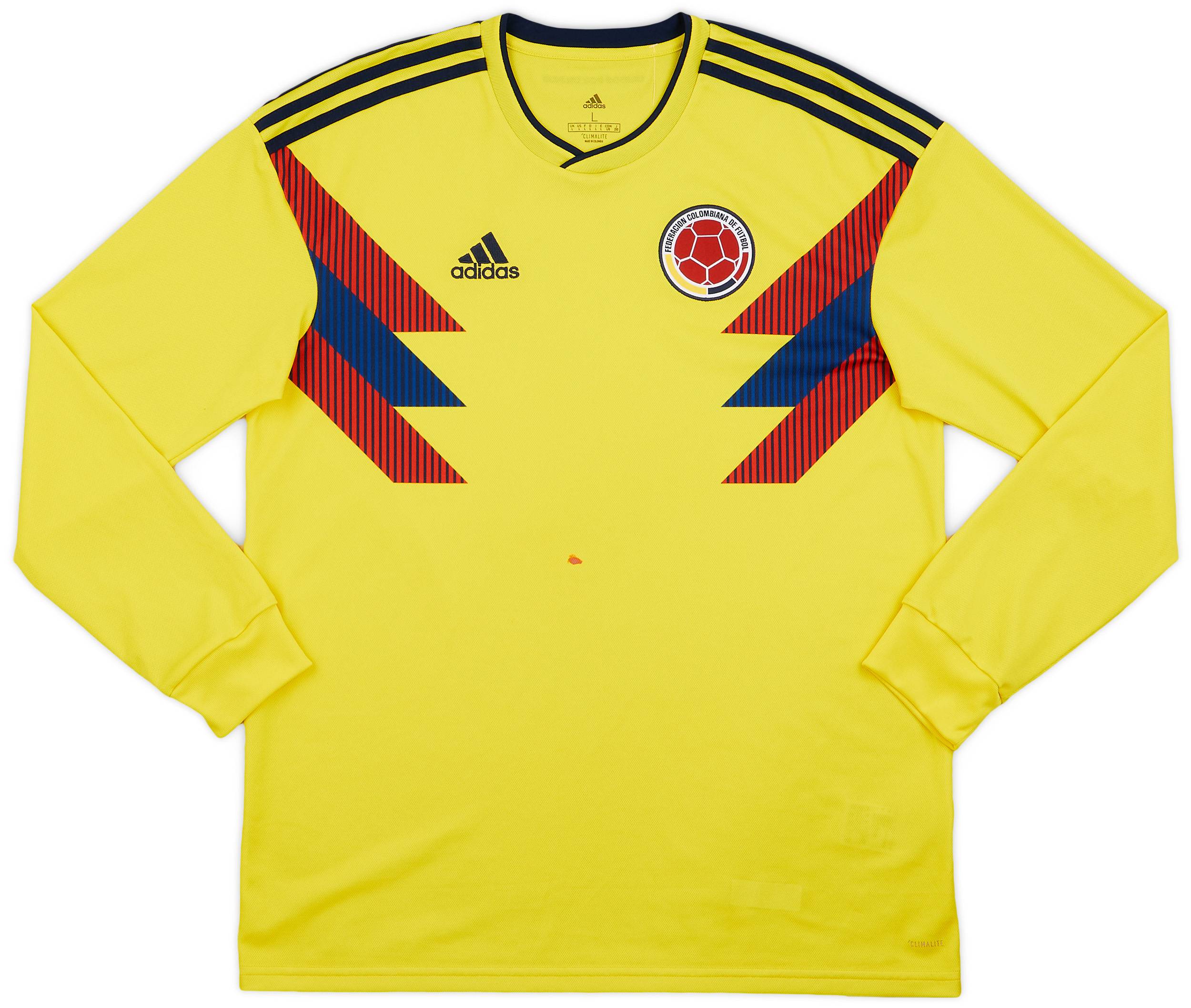 2018 19 Colombia Home L S Shirt 5 10 L