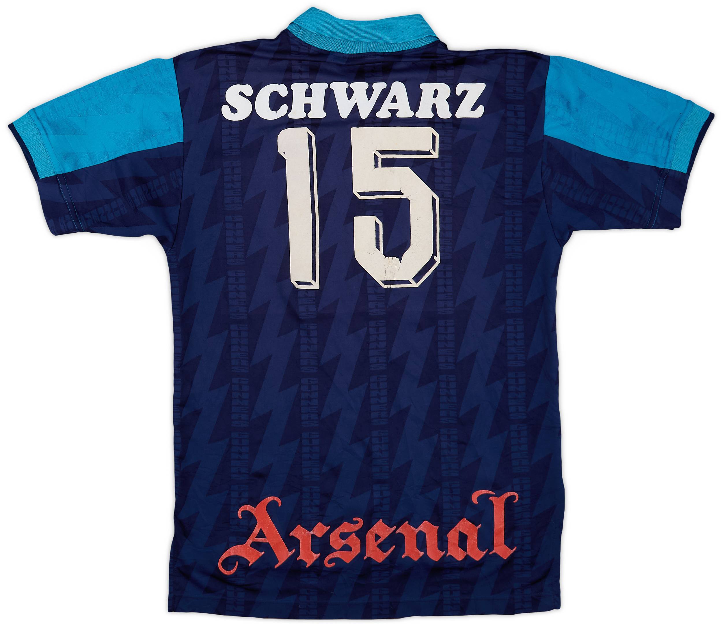 1994-95 Arsenal Away Shirt Schwarz #15 - 6/10 - (S)