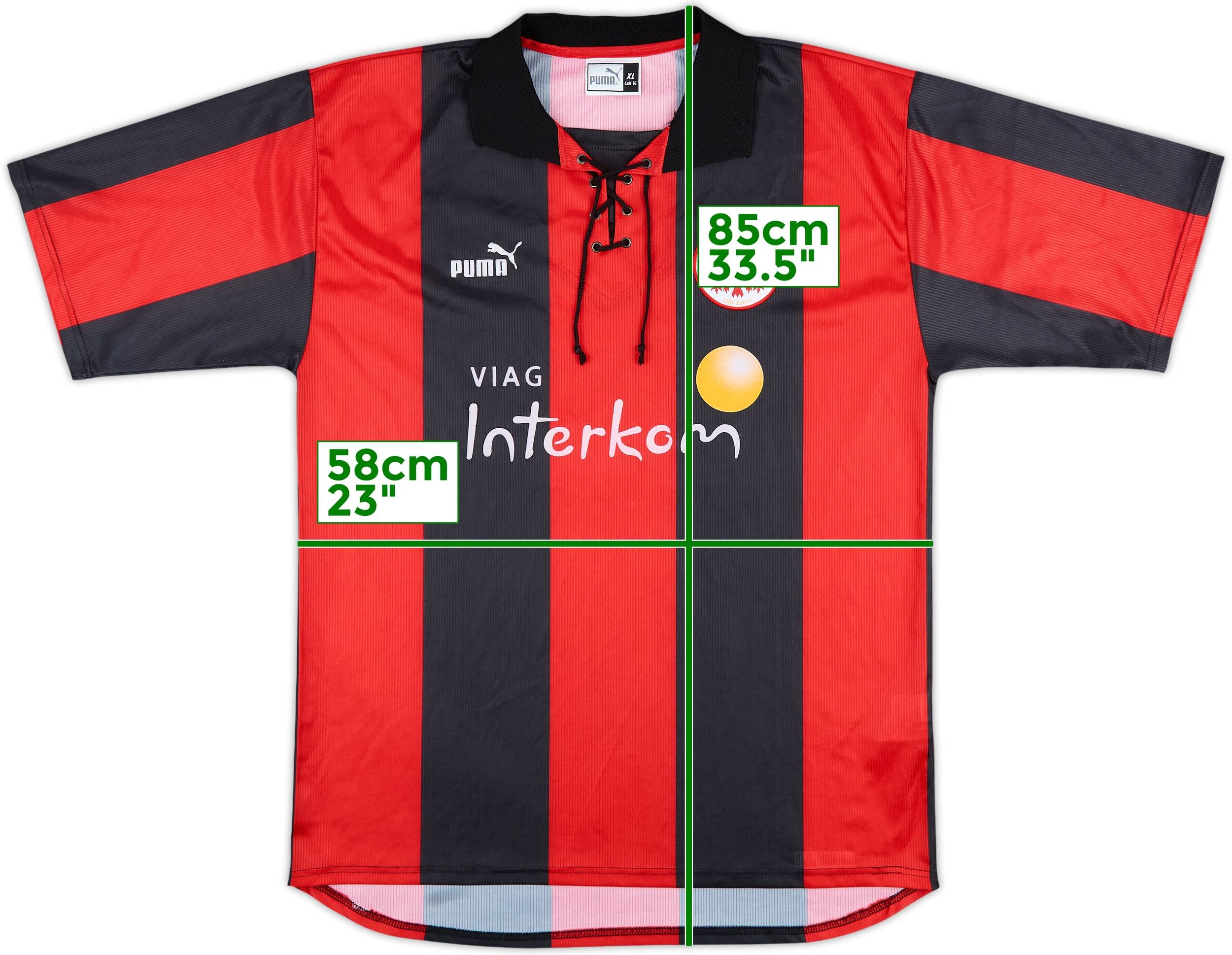 1999-00 Eintracht Frankfurt Match Issue Centenary Home Shirt #15