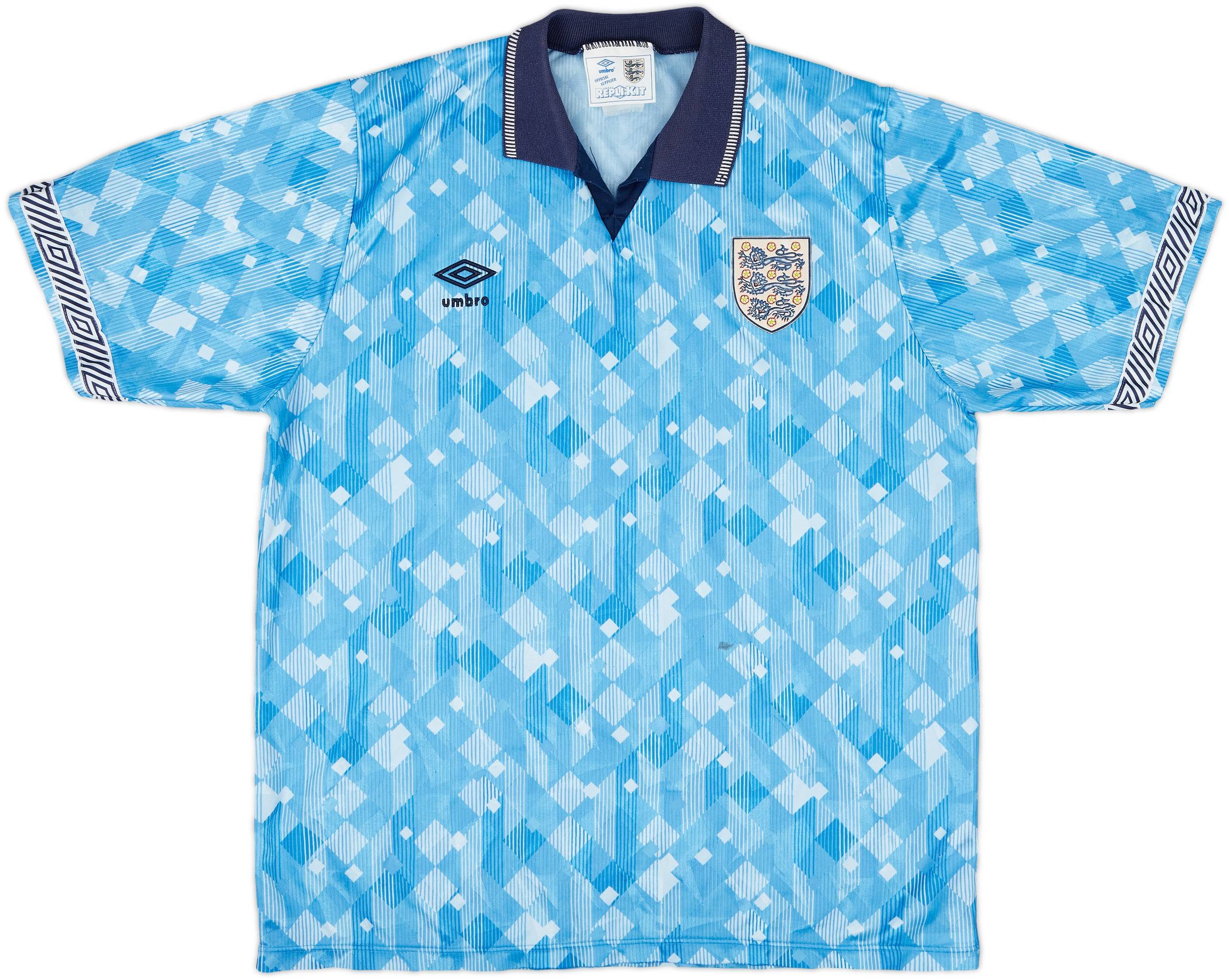 1990-92 England Third Shirt - 7/10 - (L)