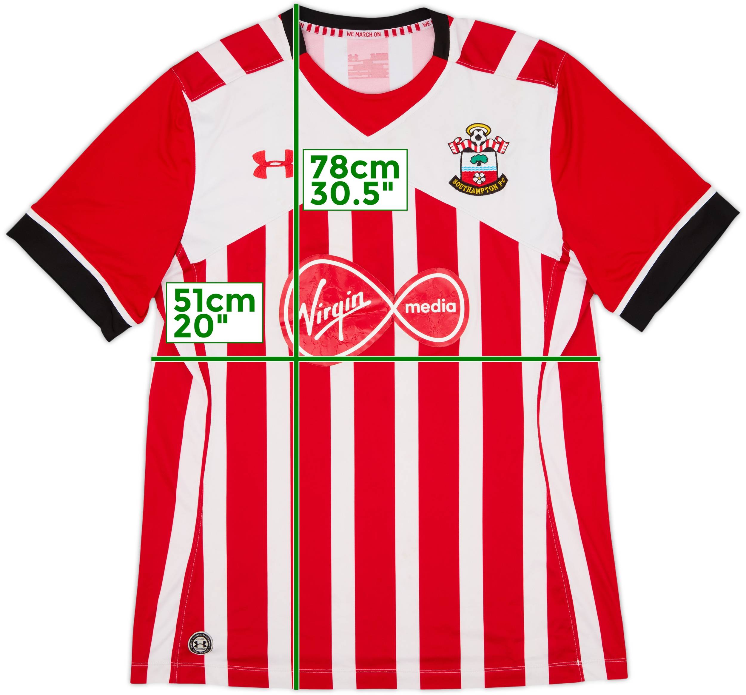 2016-17 Southampton Home Shirt - 5/10 - (XL)