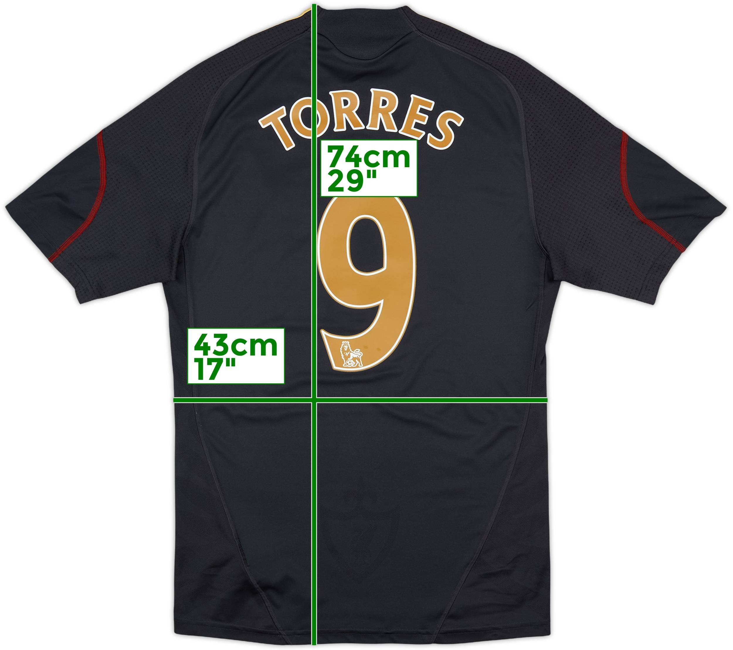 ウェア 09-10 Liverpool AWAY No.9 TORRES 2009-10 Liverpool Away Shirt Torres #9 - 7/10 - (M)