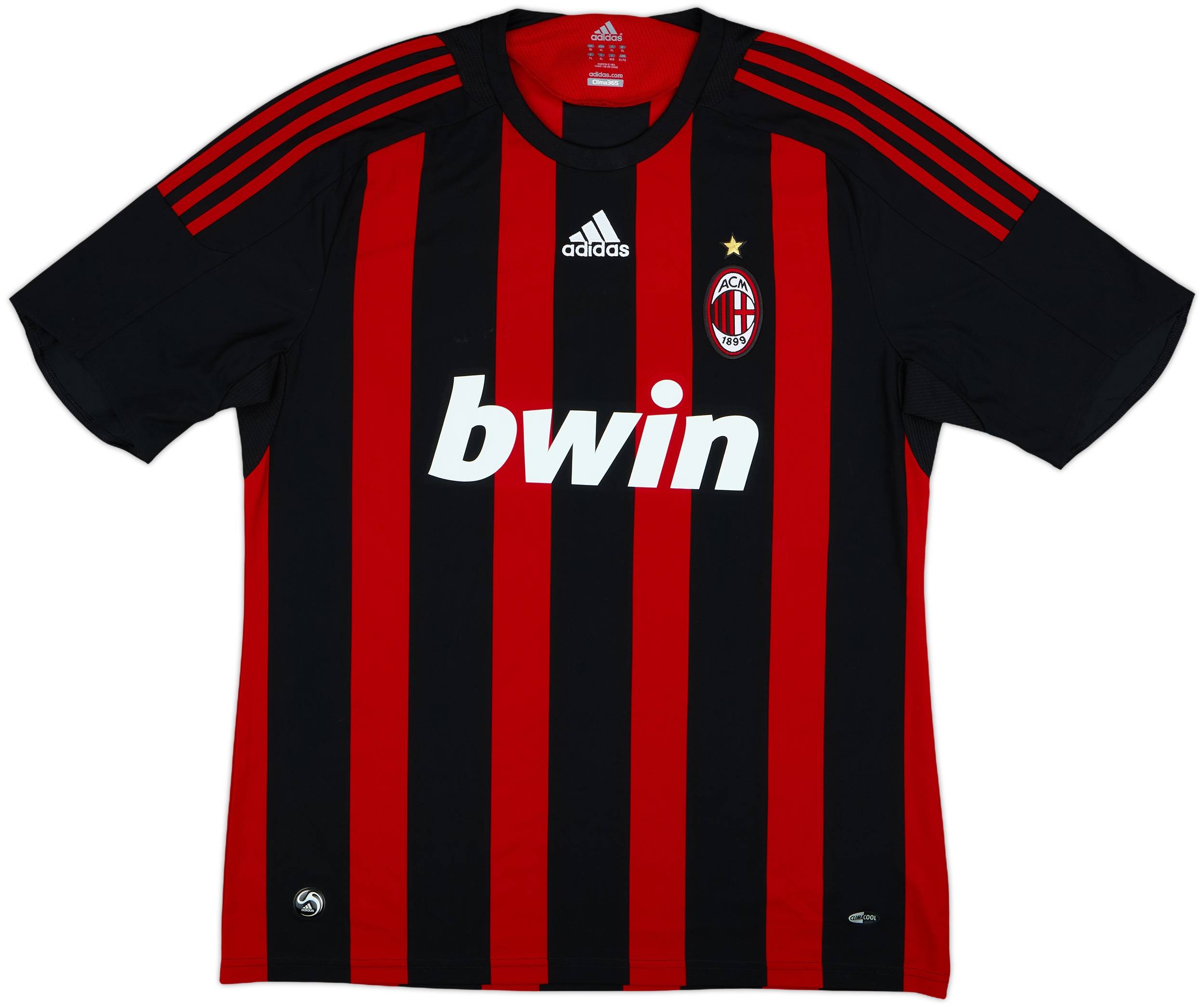 2008-09 AC Milan Home Shirt Inzaghi #300 - 8/10 - (XL)