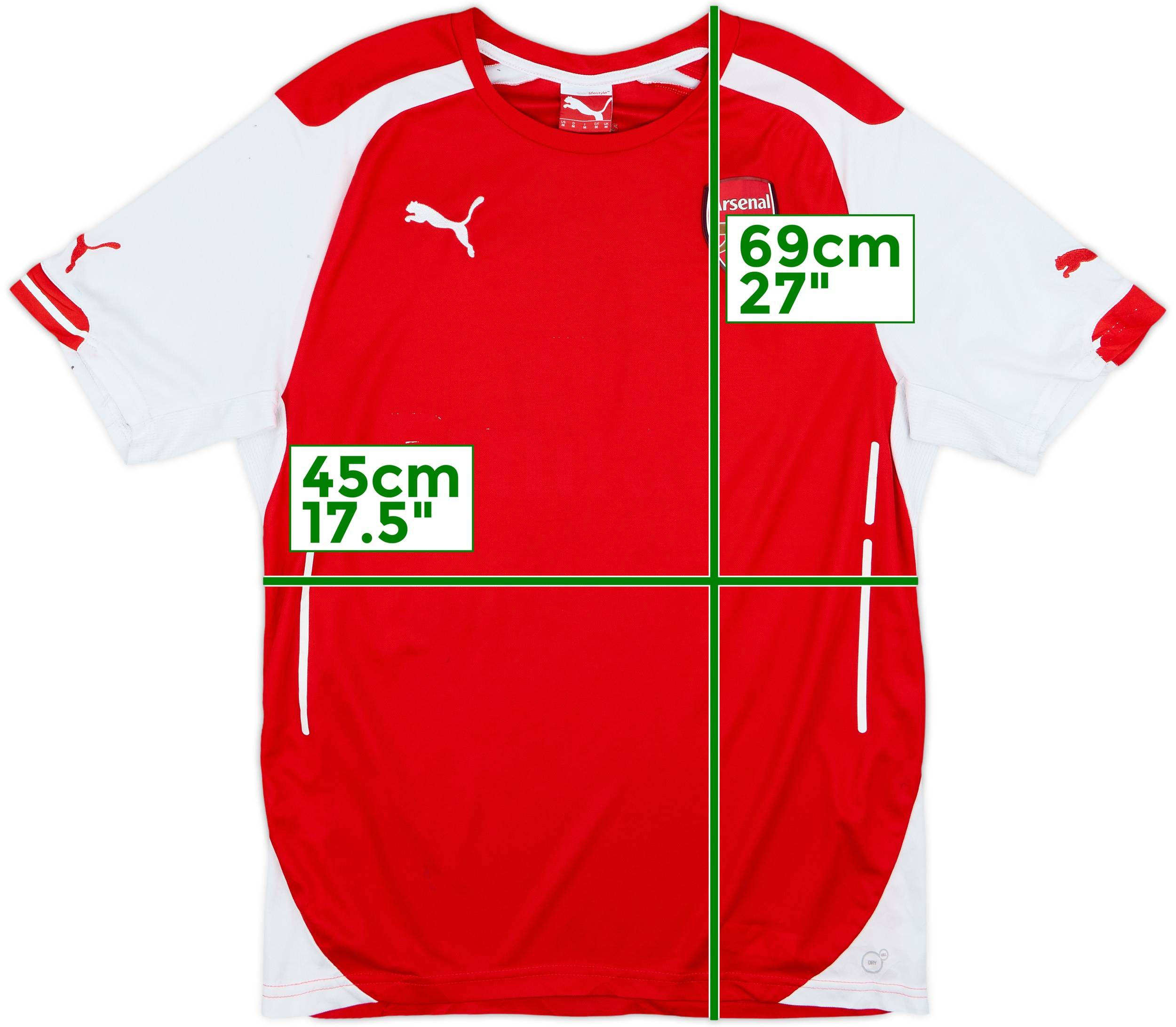 2014-15 Arsenal Home Shirt - 4/10 - (M)