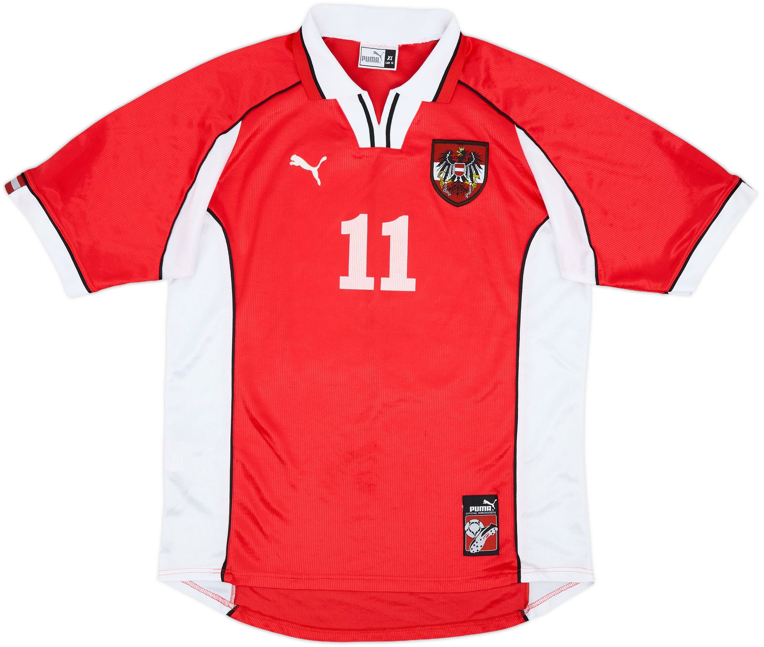 1998 Austria Away Shirt #11 - 6/10 - (XL)