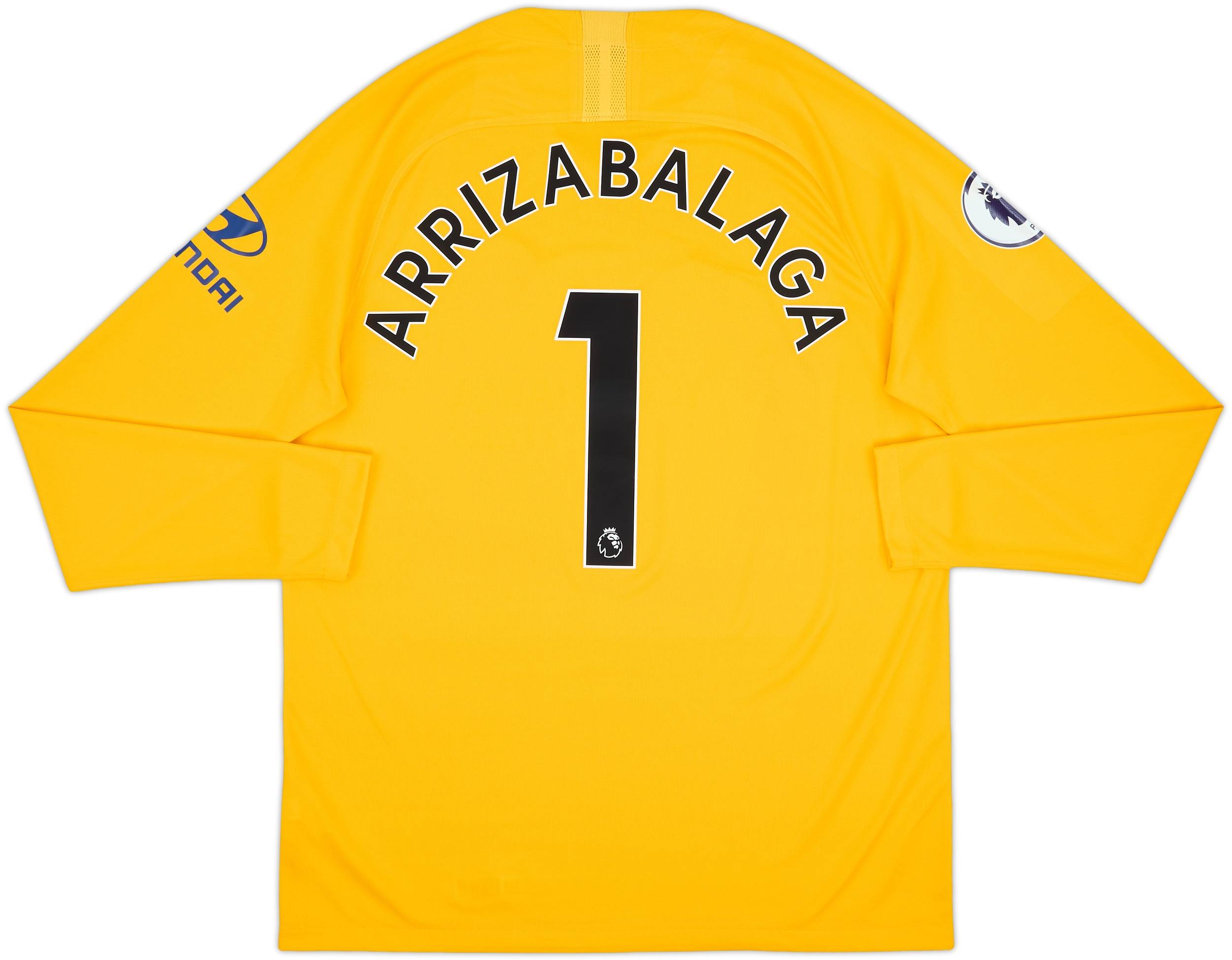 サッカー　シャツ　UK製 2019-20 Chelsea GK Shirt Arrizabalaga #1 - 9/10 - (L)