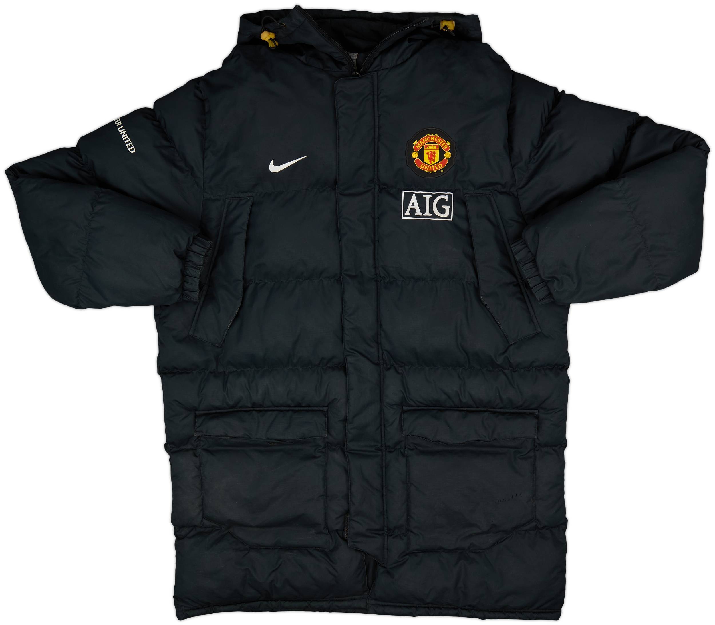 2008-09 Manchester United Nike Padded Bench Coat - 8/10 - (XL)
