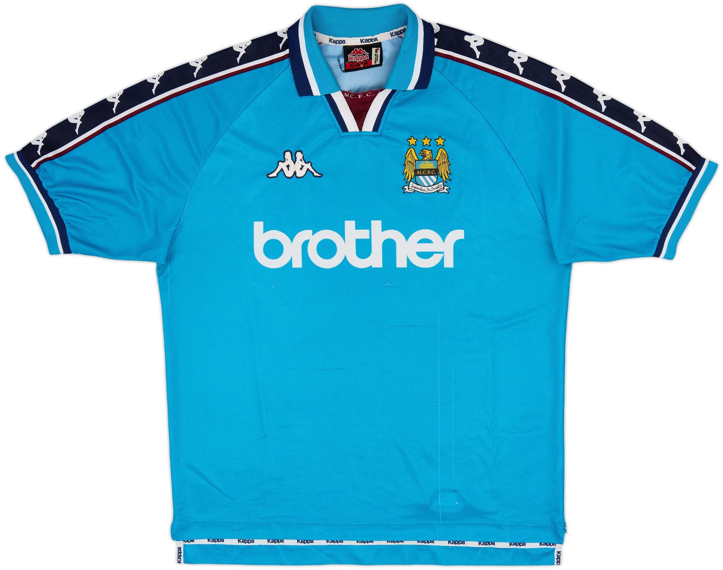 Manchester City マンチェスターシティ 99/00  1997-99 Manchester City Home Shirt - 6/10 - (L)