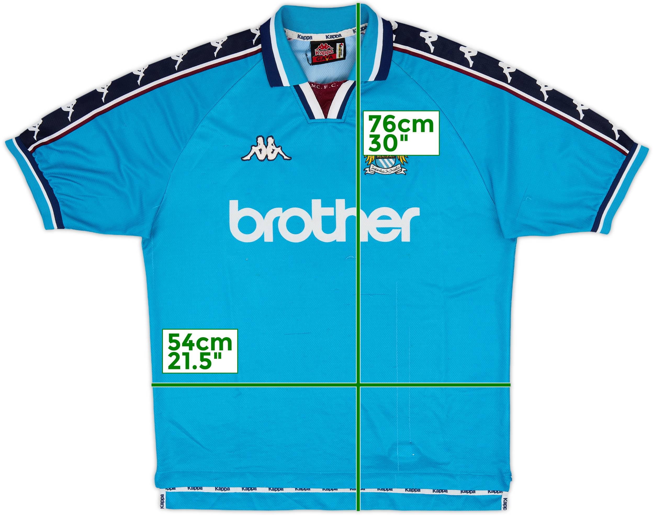 ウェア 1997-99 Manchester City  Shirt ウェア Manchester City 97/99 1997-99 Manchester City Home Shirt