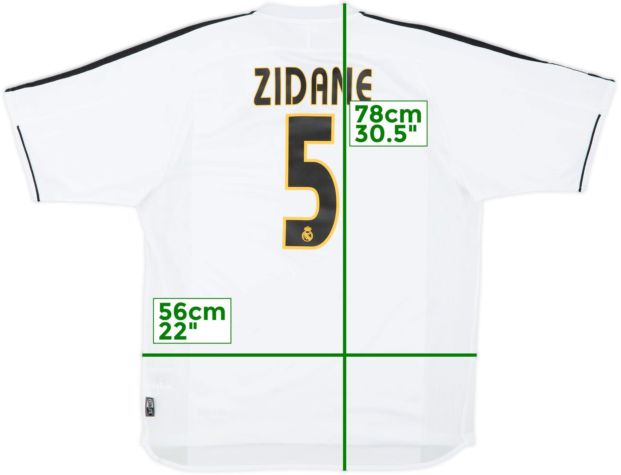 2003-04 Real Madrid Home Shirt Zidane #5 - 6/10 - (L)