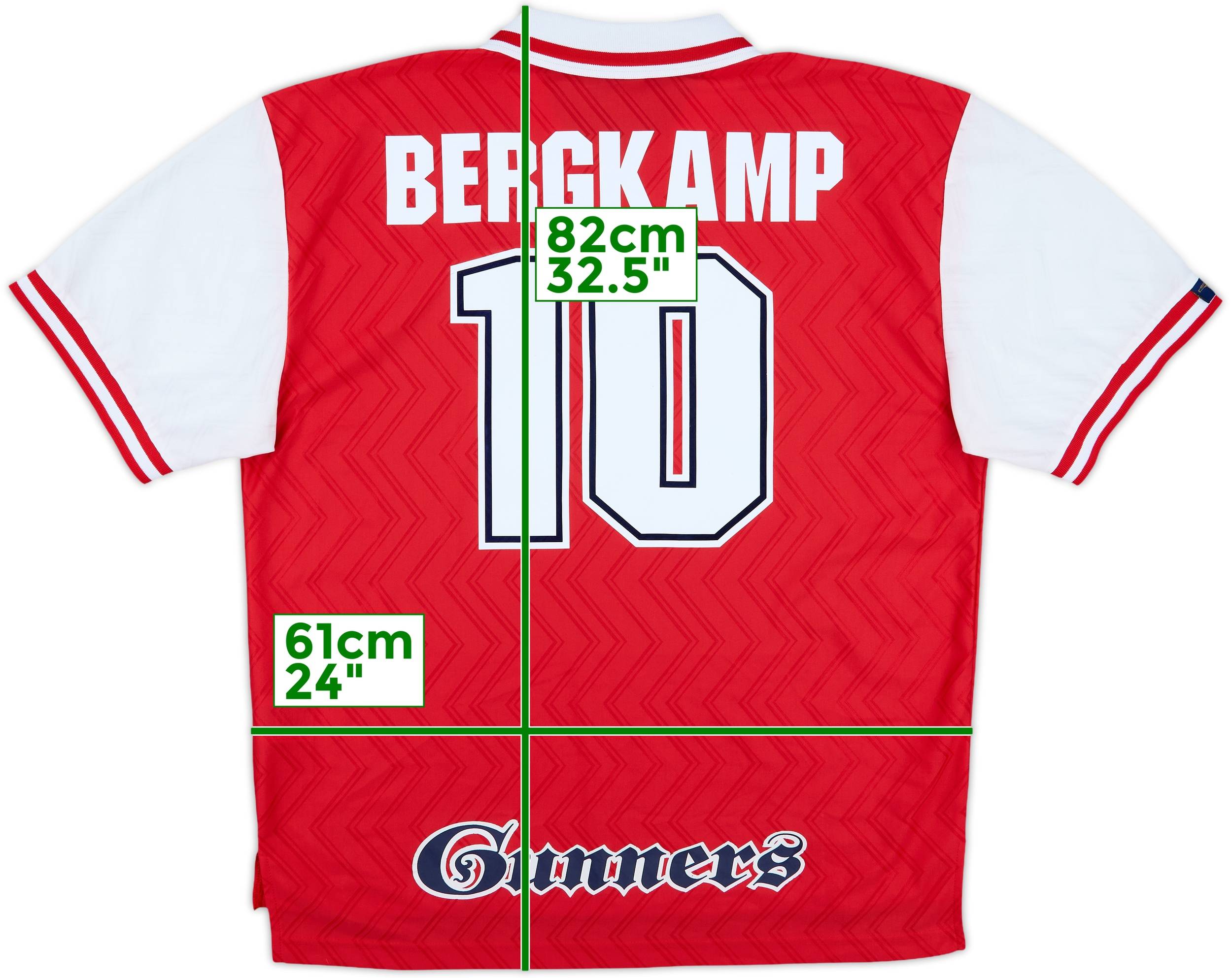 1996-98 Arsenal Home Shirt Bergkamp #10 - 10/10 - (XXL)