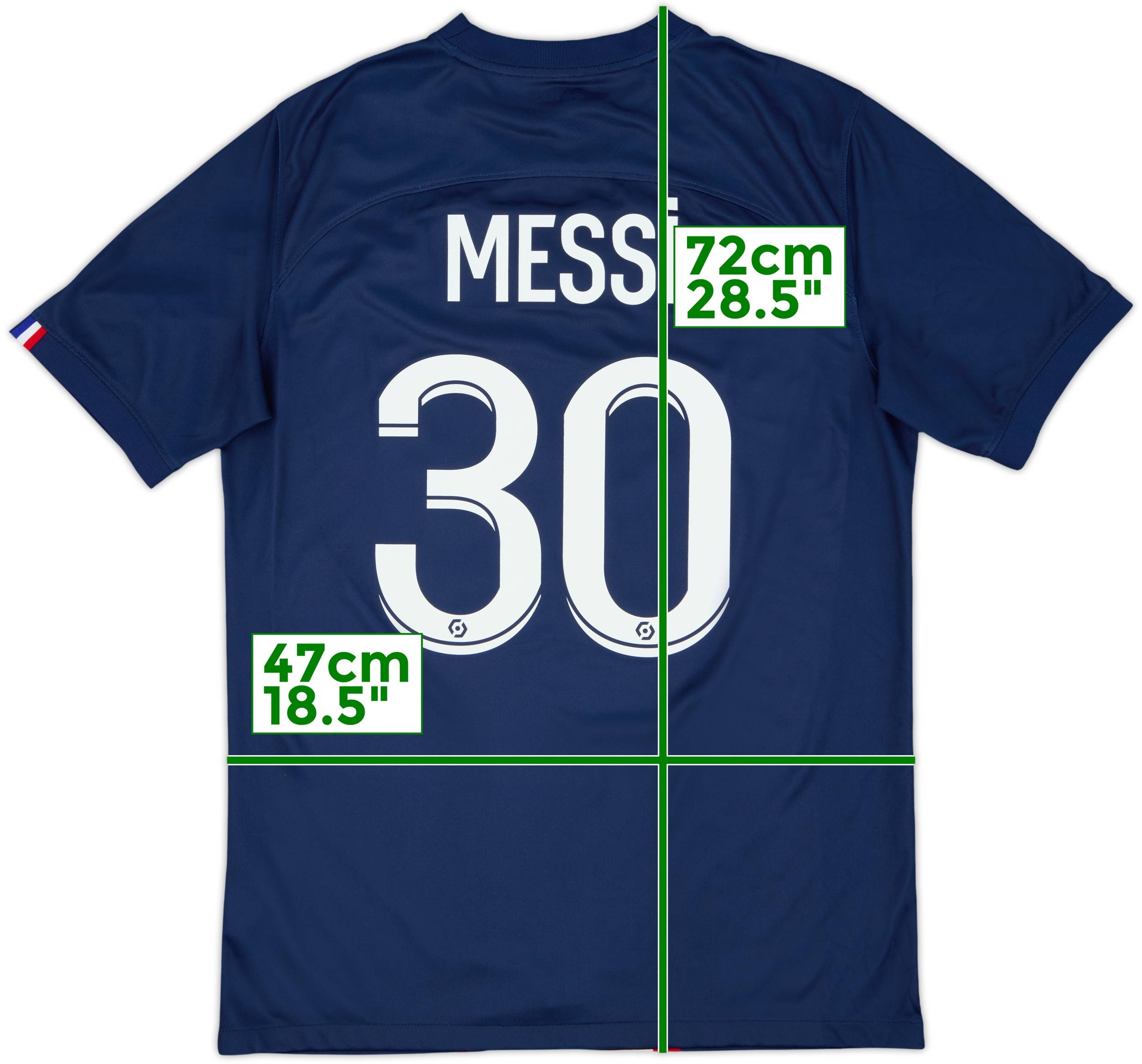 パリ・サンジェルマン MESSI 30番 シャツ 2022-23 Paris Saint-Germain Home Shirt Messi #30 - 7/10 - (M)