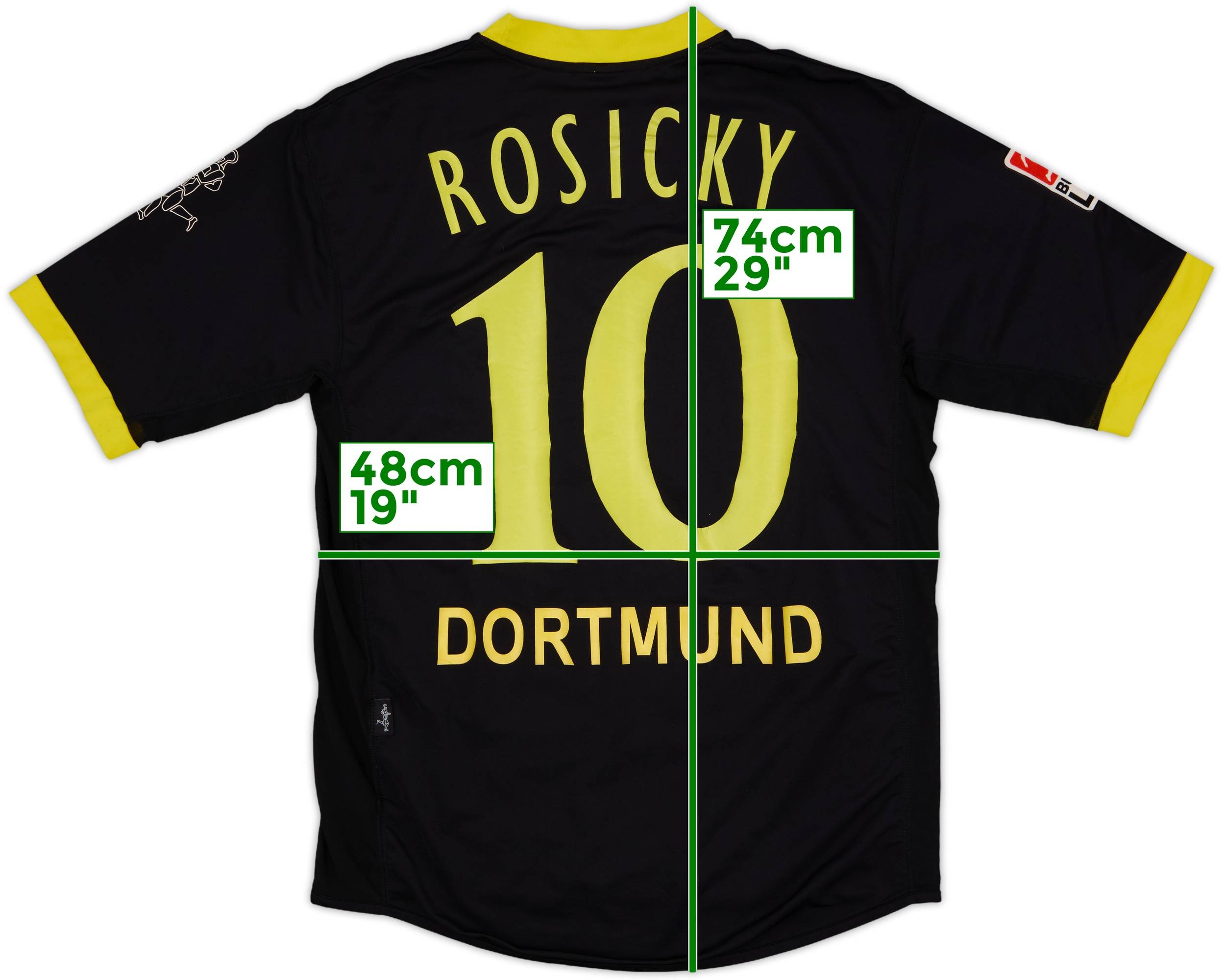 2003-04 Borussia Dortmund Away Shirt Rosicky #10 - 7/10 - (L)