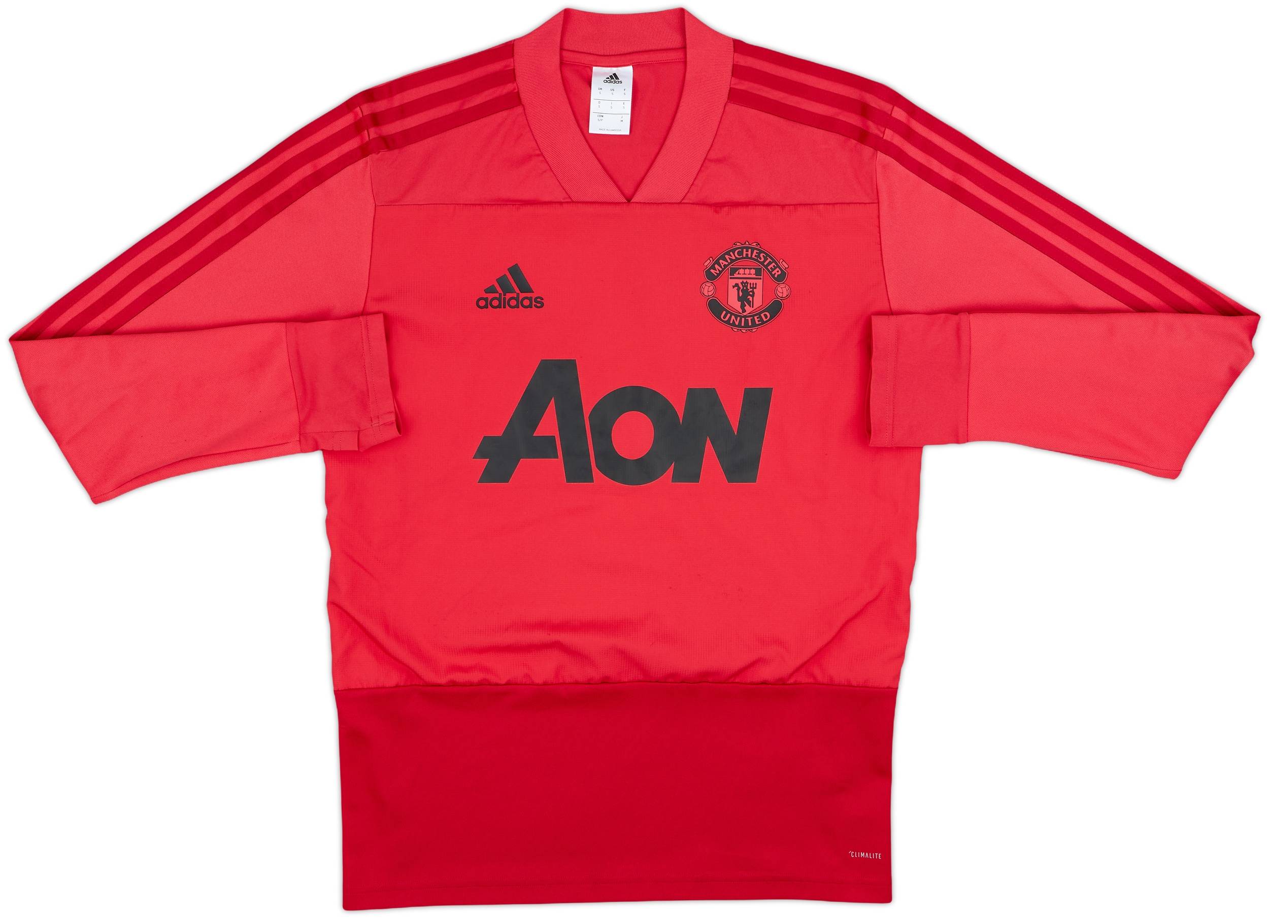 2018-19 Manchester United adidas Drill Top - 7/10 - (S)